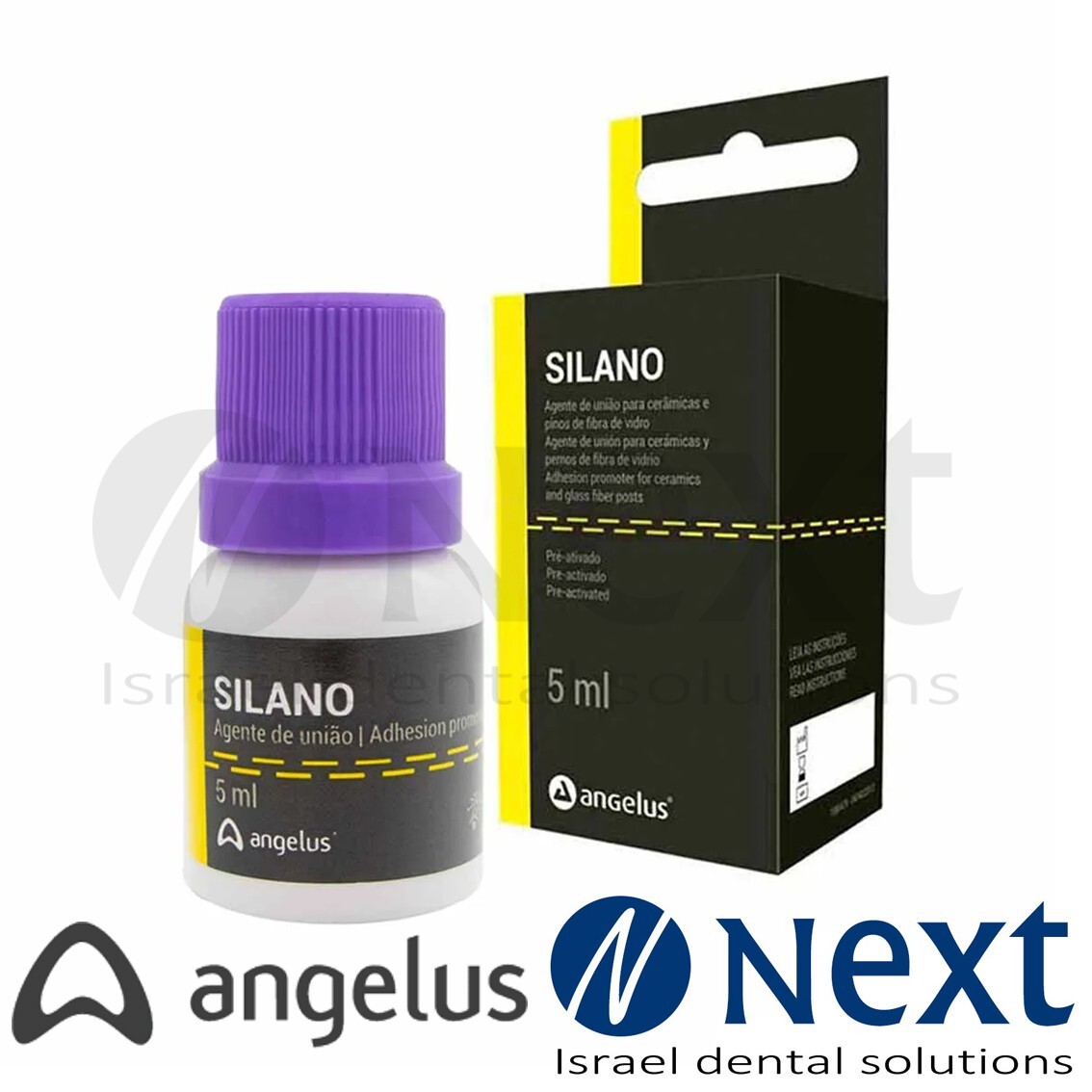 Angelus SILANO Adhesion promoter for porcelain ceramic and glass fiber 5 ml