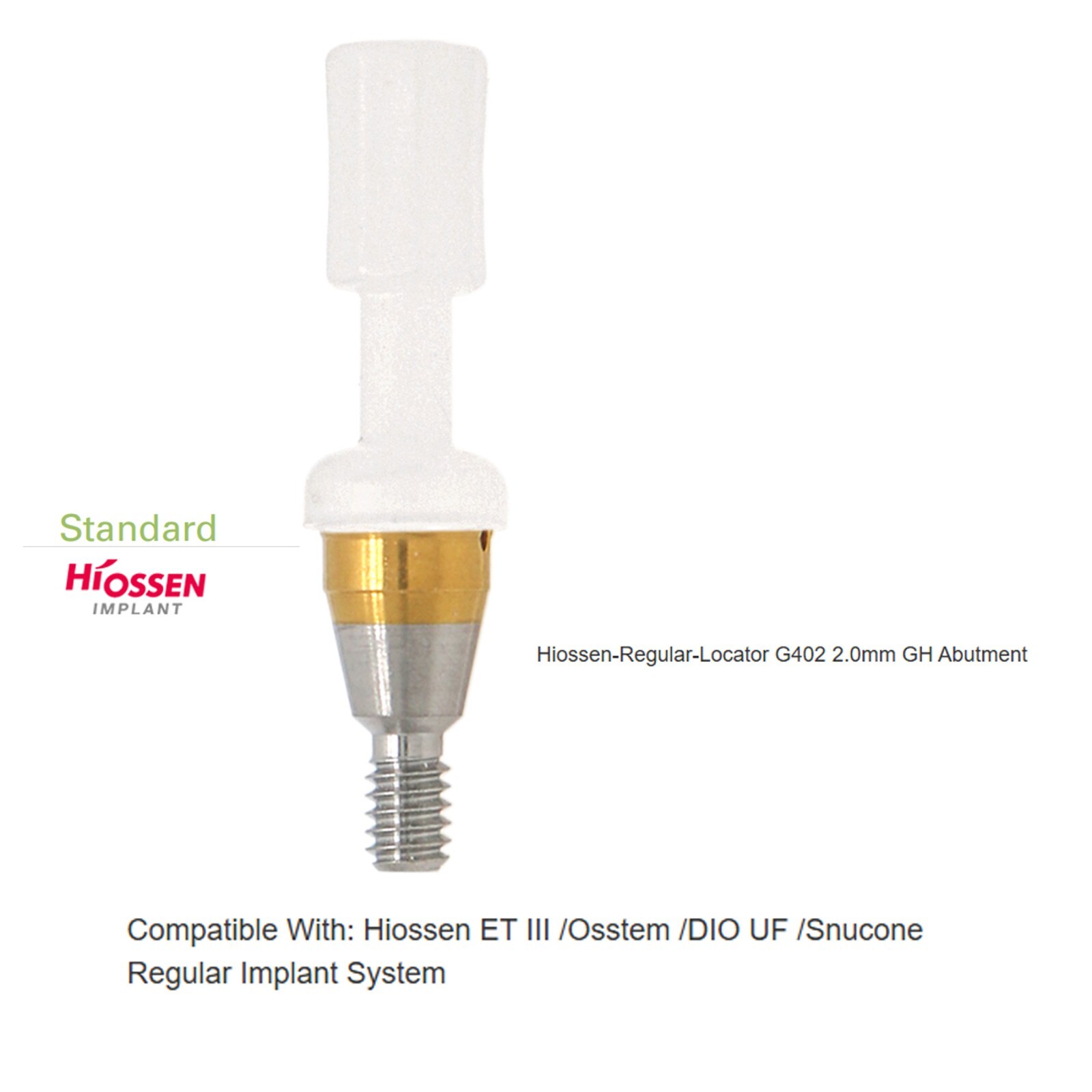 US Implant Locator Attachment Abutment For Hiossen ET Mini/Regular platform