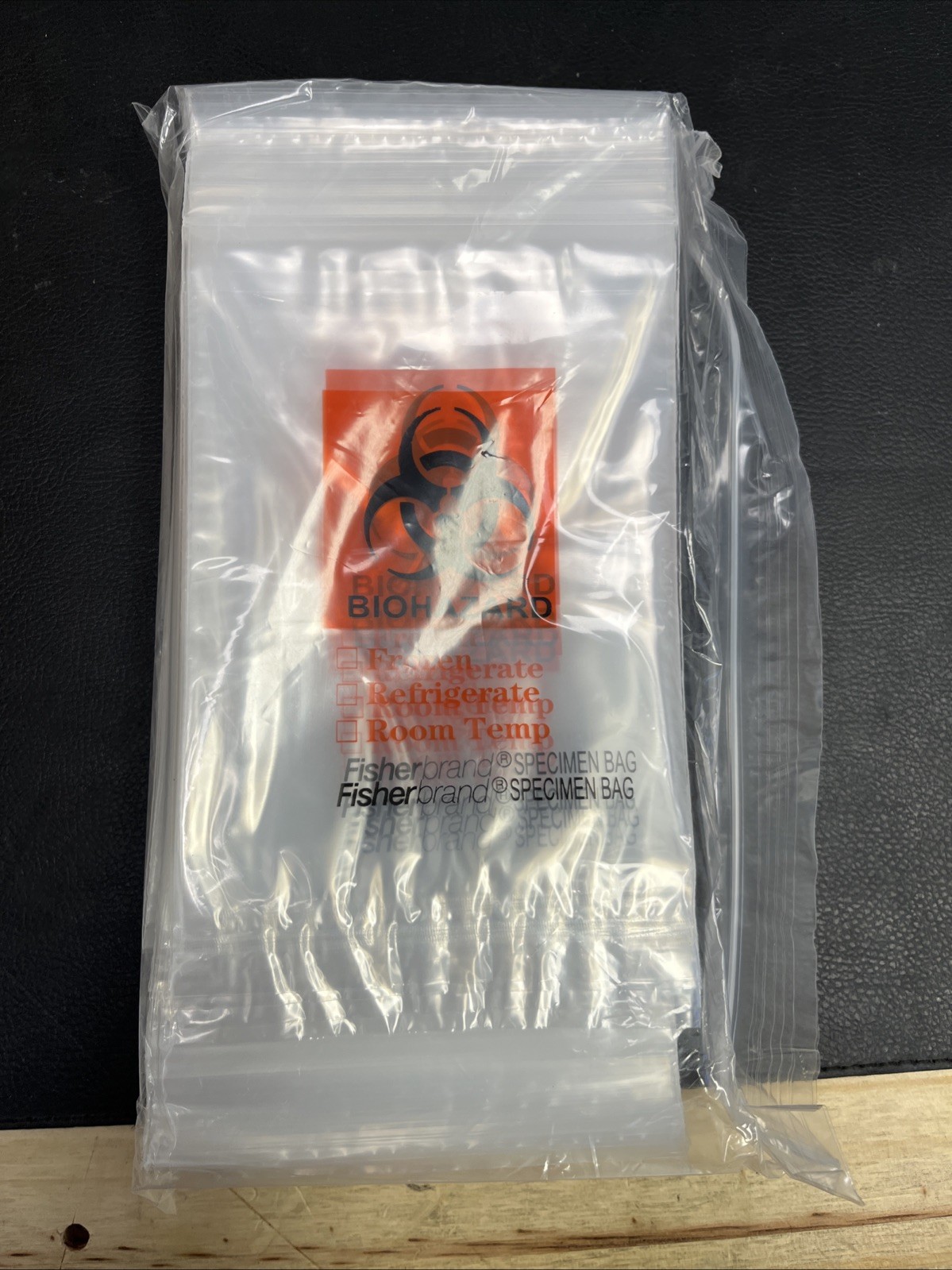 Fisherbrand Biohazard Specimen Clear Transfer Bag 4″x 6″ Lot 1000 Pieces
