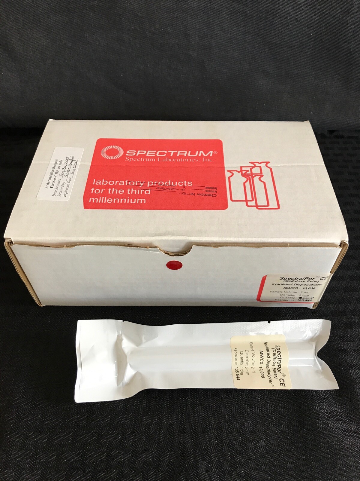 (7) SPECTRUM 2mL Spectra Por Irradiated DispoDialyzer w/ CE Membrane MWCO 10000
