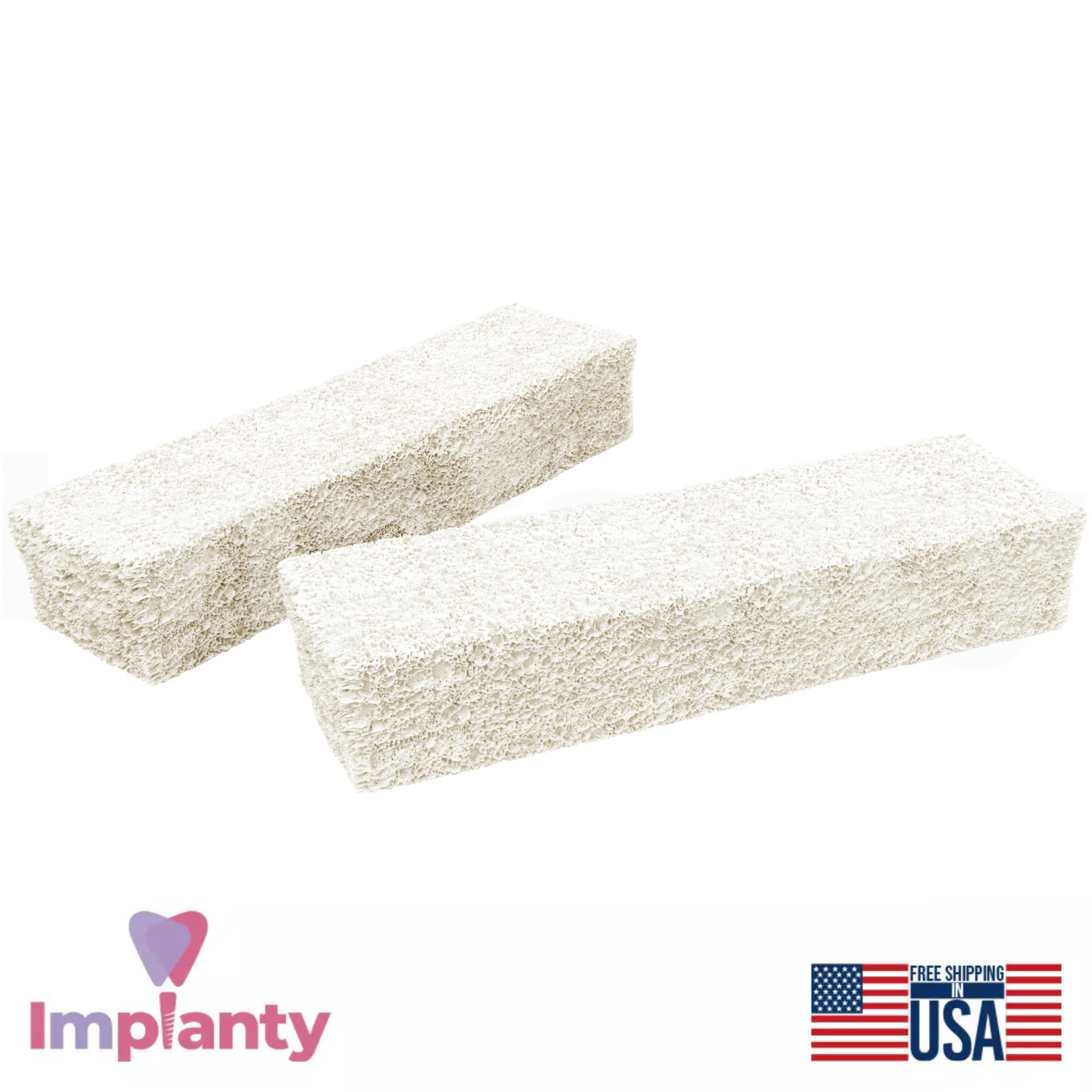 GDT Natural B0vine B0ne Dental Graft Cubes Sterilized Blister Packaging