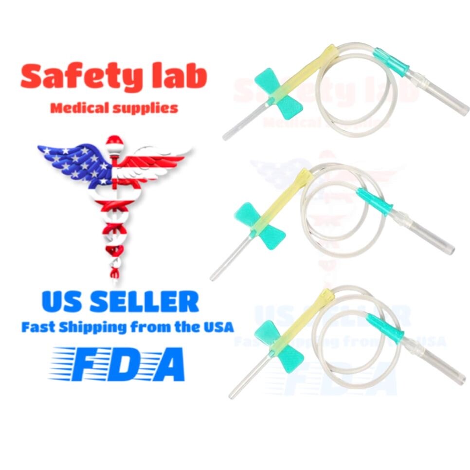 Safety Lab Blood Collection Sets,21g,23g,25g, 50/500(FDA)