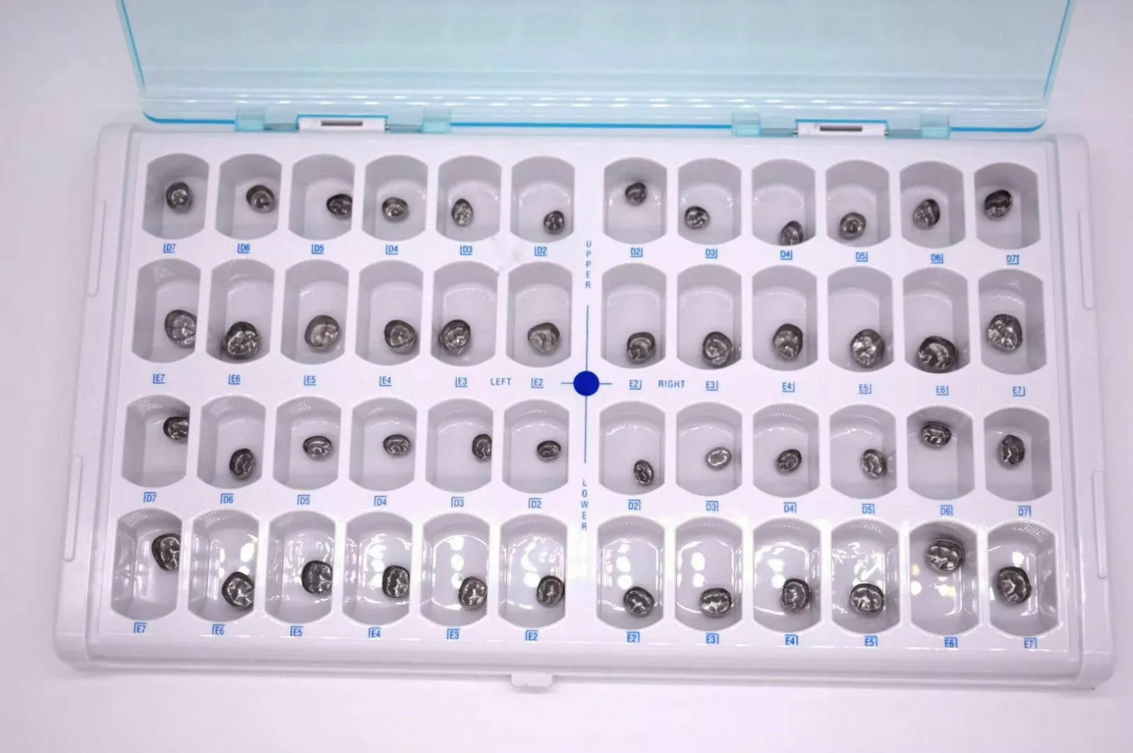 Redland DENTAL STAINLESS STEEL Permanent Molar Adult CROWN KIT OF 48 PCS