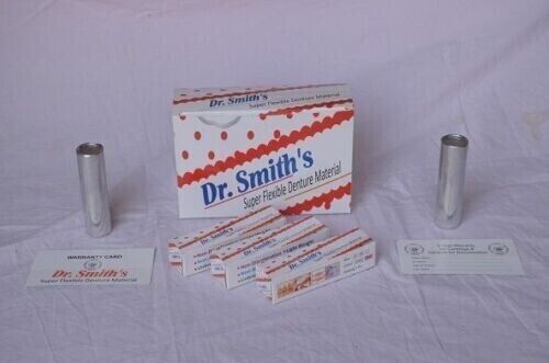 Dr. SMITH Flexible Denture Light Pink Material Box of 14 Cartridges SIZE XL