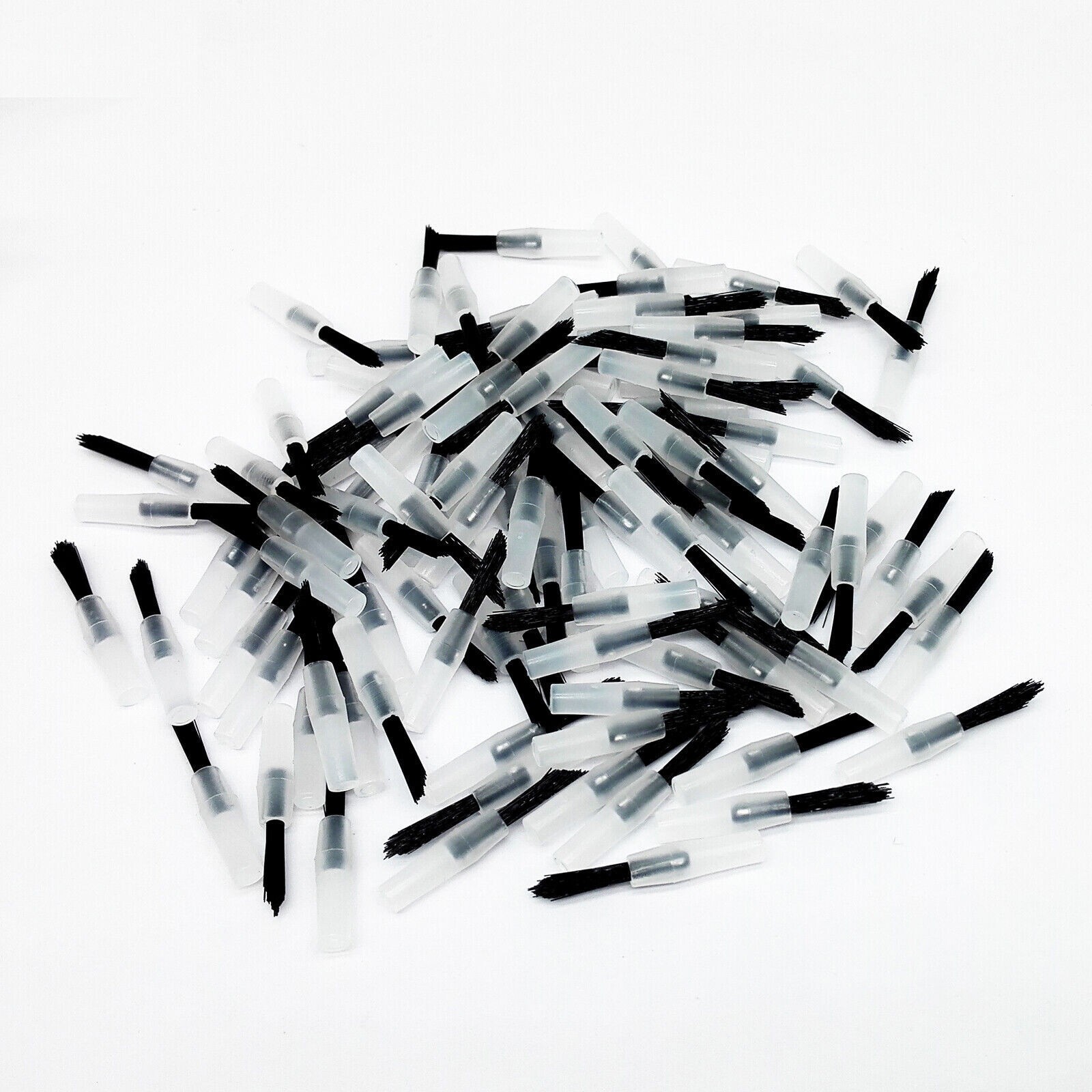 Dental Applicator Brush White Tips +Handle Holder For Composites Bond Instrument