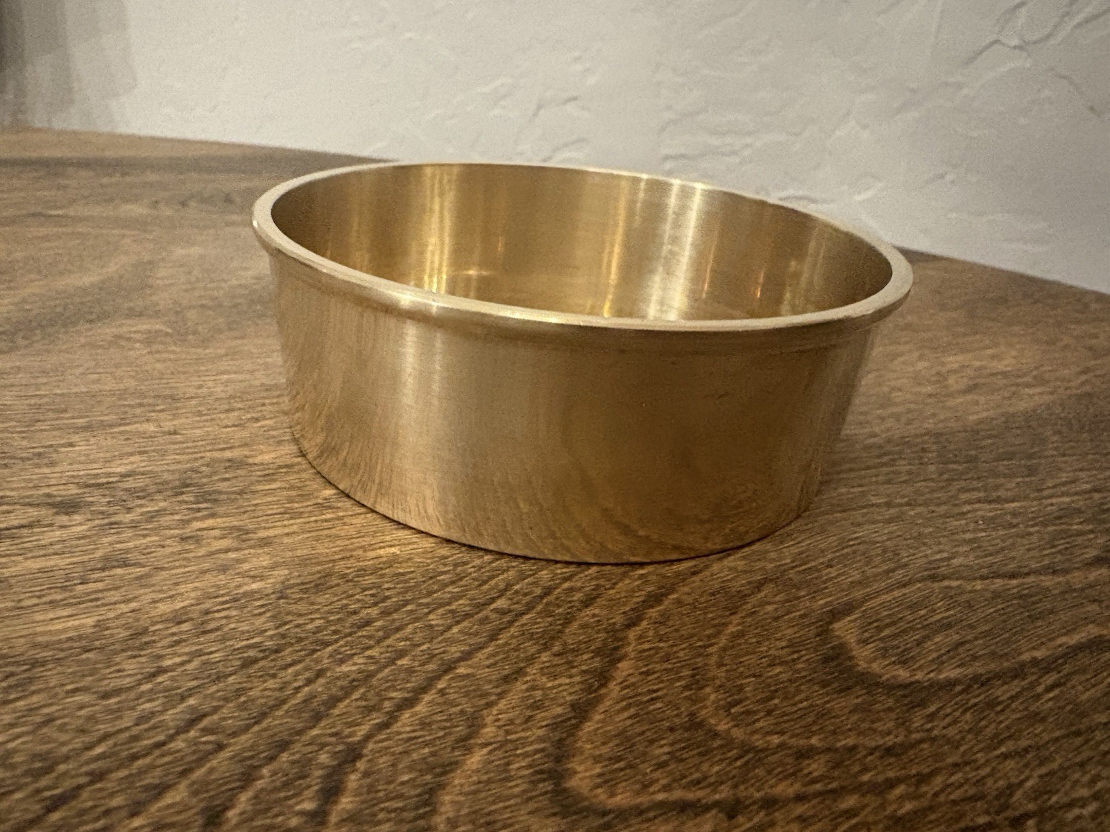 Test Sieve 4” ID Brass Collecting Pan 1.25” Depth Solid Brass Bowl