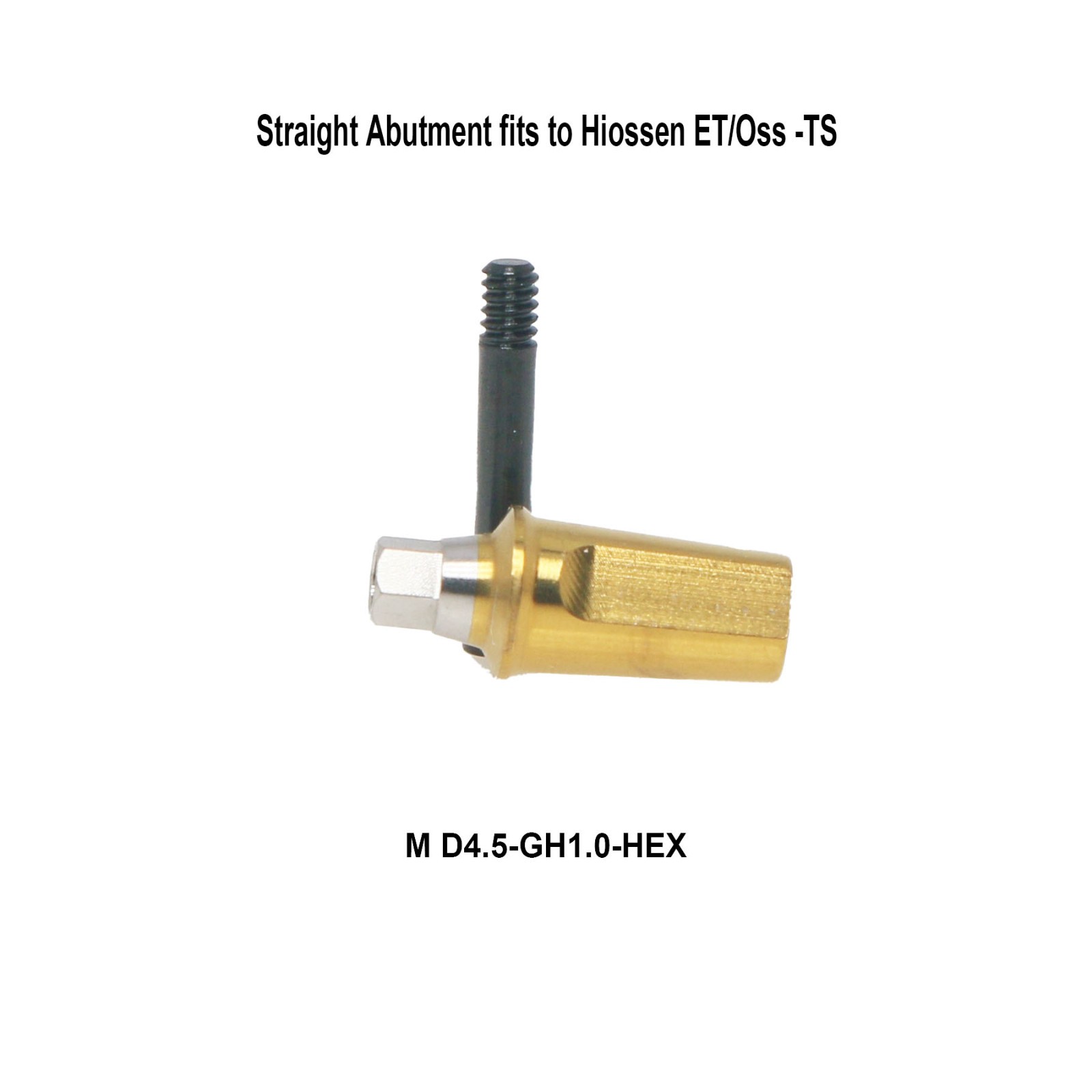 Dental Straight Transfer Abutment Hex Fits Hiossen Osstem Regular/ Mini Platform
