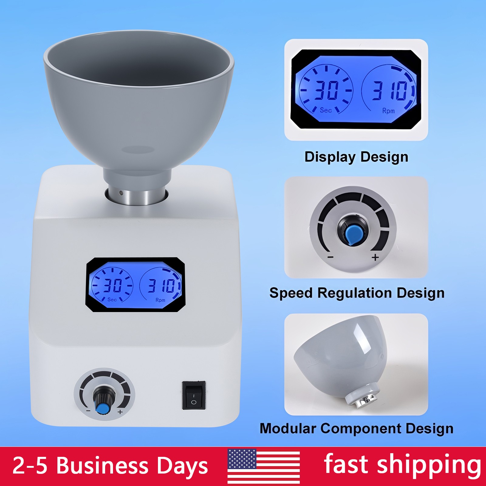 Automatic Dental Alginate Impression Materials Mixer 0–300RPM Lab Electric Mixer