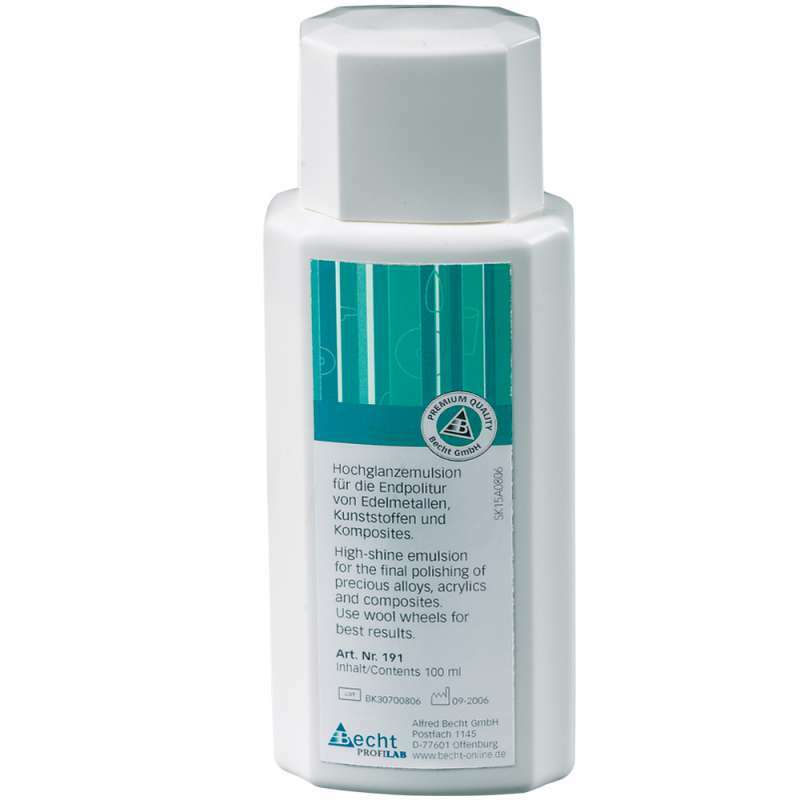 Becht ProfiLab High-Shine Emulsion for Precious Alloys Acrylics Composites 100ml