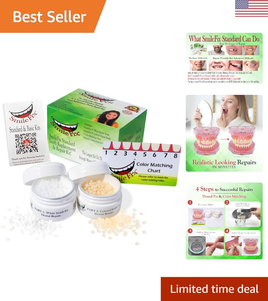 Durable SmileFix Dental Repair Kit – Fast Solutions for Missing & Broken Teeth