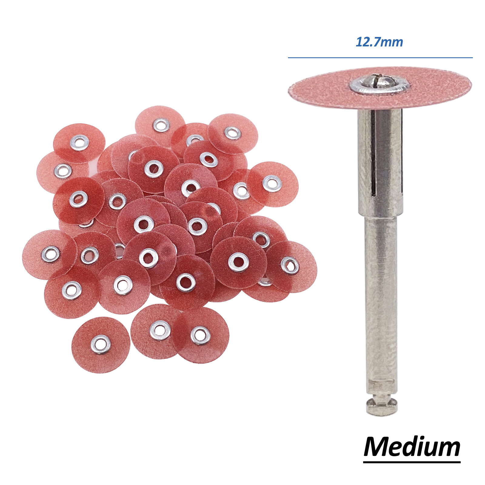 50pcs Dental Sof-Lex Contouring Finishing Pop-On Polishing Discs 9.5mm/12.7mm
