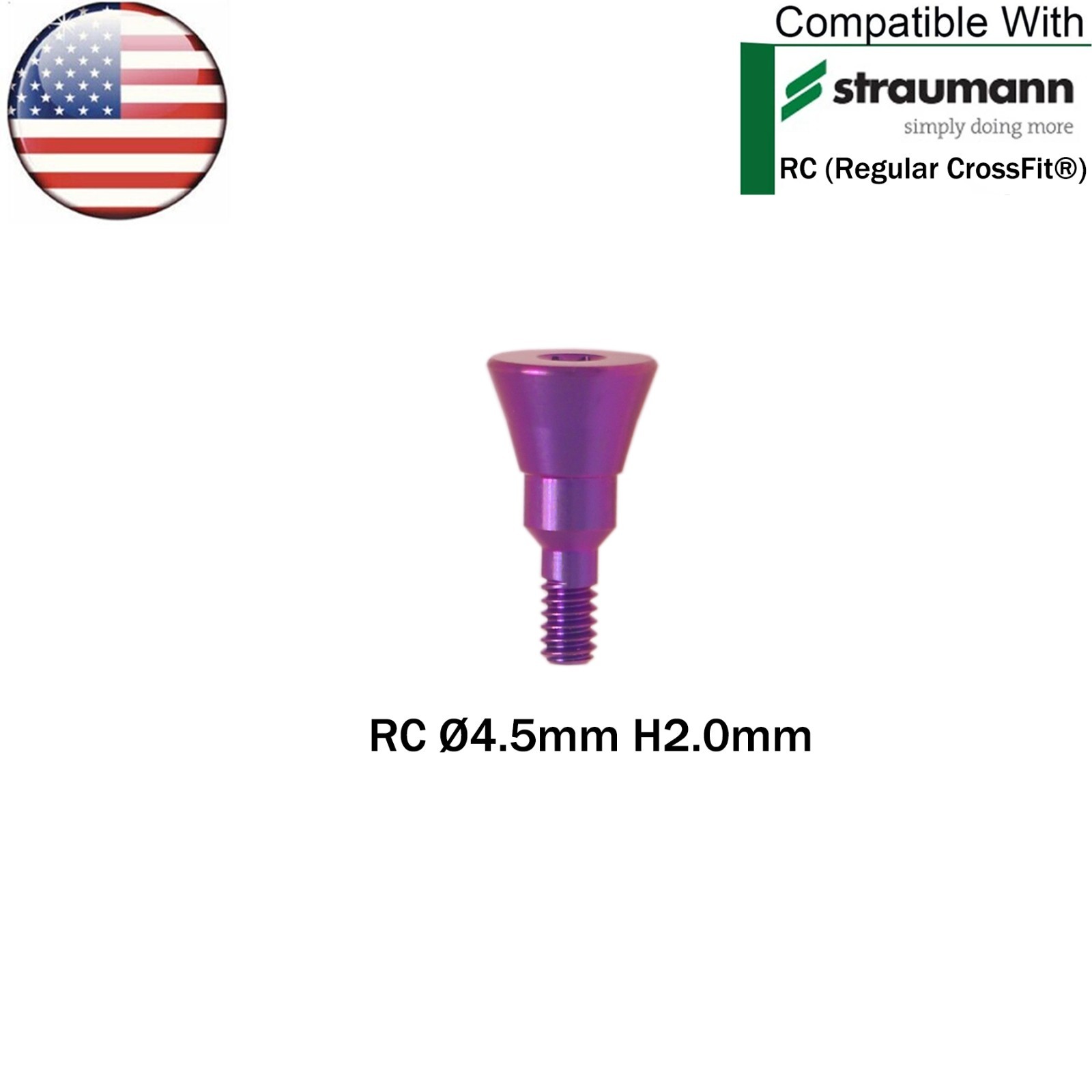 US Dental Healing Abutment Healing Closure Caps NC/RC Straumann ITI Bone Level