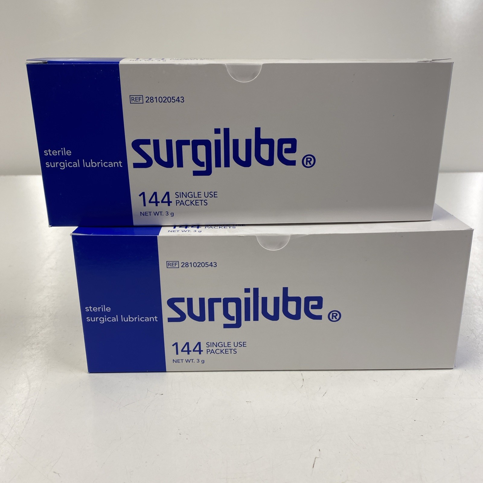 LOT x288 SERGILUBE Sterile Surgical Lubricant Lubricating Jelly 3g Packets *9/28