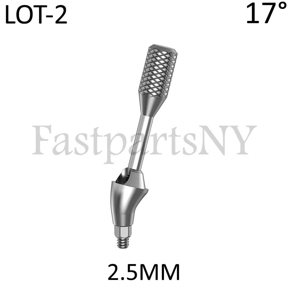 Lot x 2 Angulated multi unit Neodent GM compatible replica 17 deg 2.5 mm