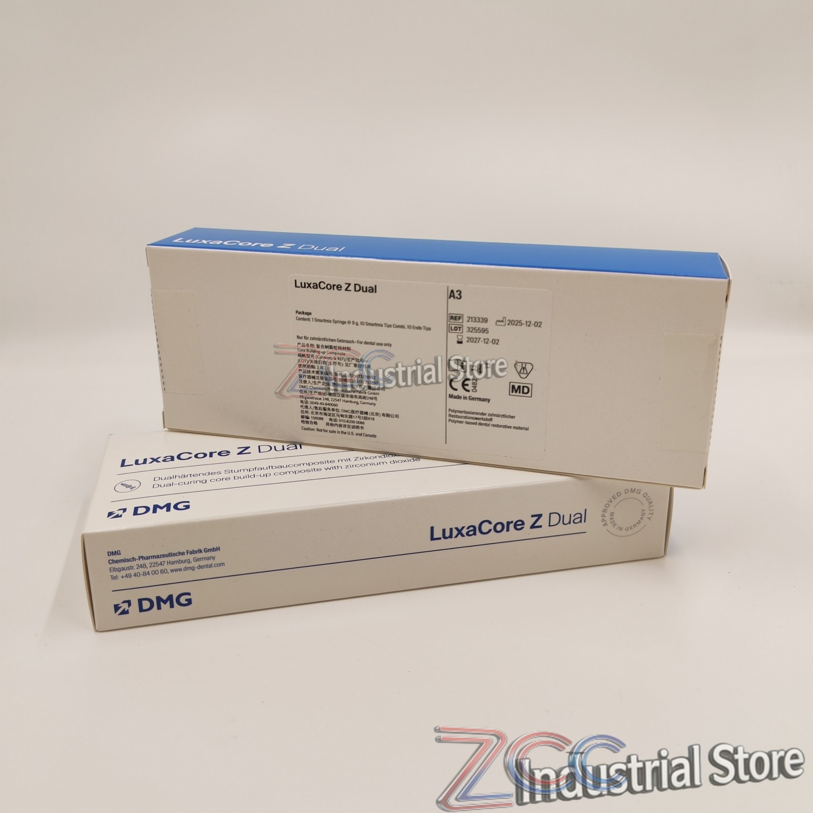 DMG Luxacore Z Dual Core Buildup Material Dentine Composite Shade A3 Paste 9g
