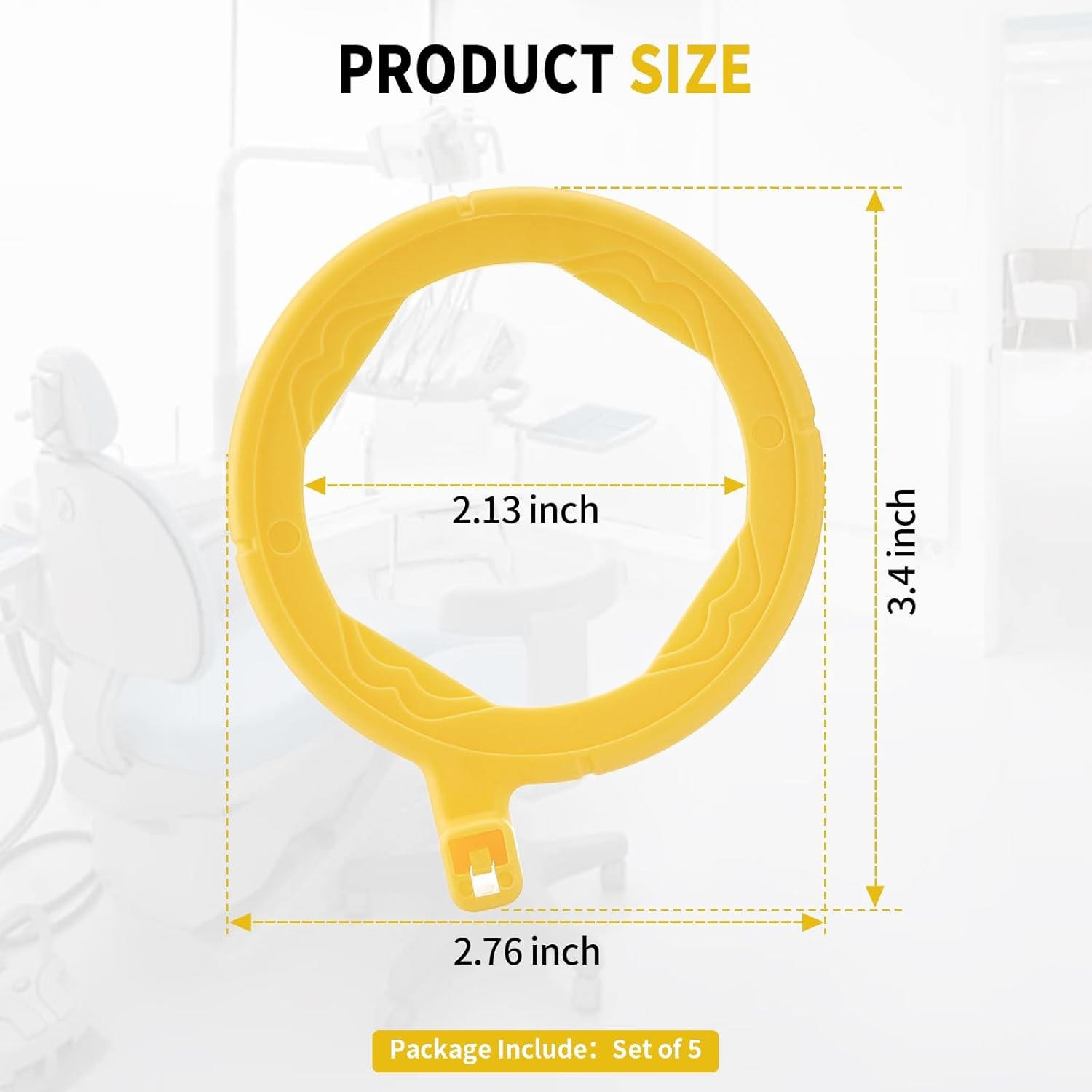 5Sets Dental Sensor Holder Dental X-Ray Aiming Ring Bitewing/Anterior/Posterior