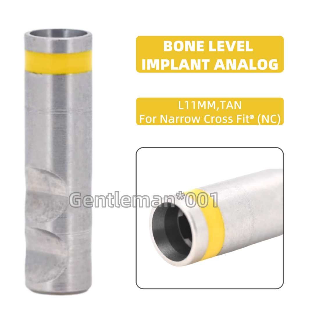 Dental Analog Replica Platform Tissue Level Fits Straumann ITI NC Yellow