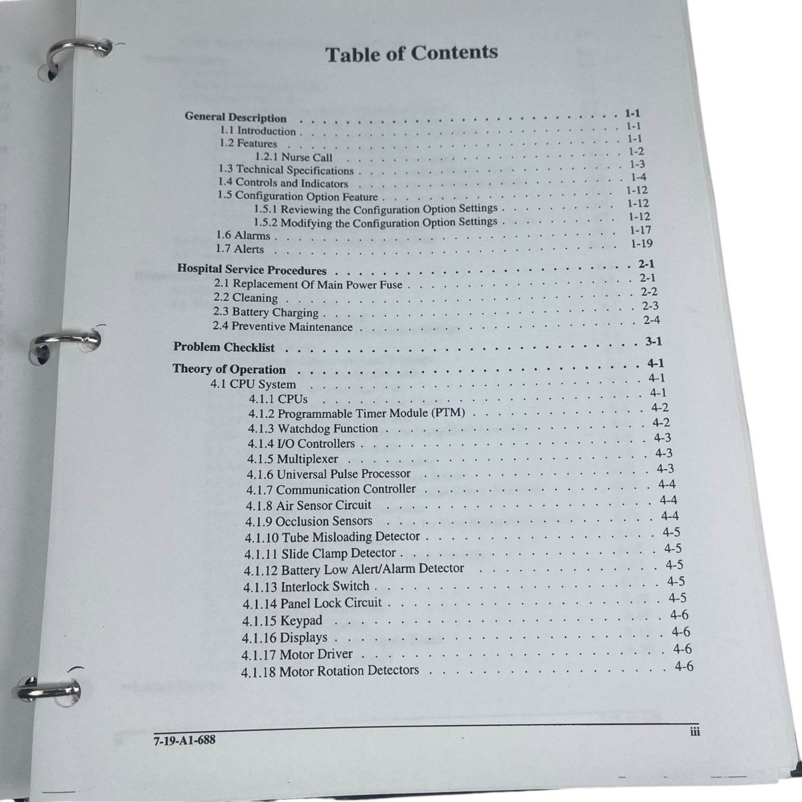 Baxter Flo-Gard 6201 Volumetric Infusion Pump Service & Operator Manual 1995