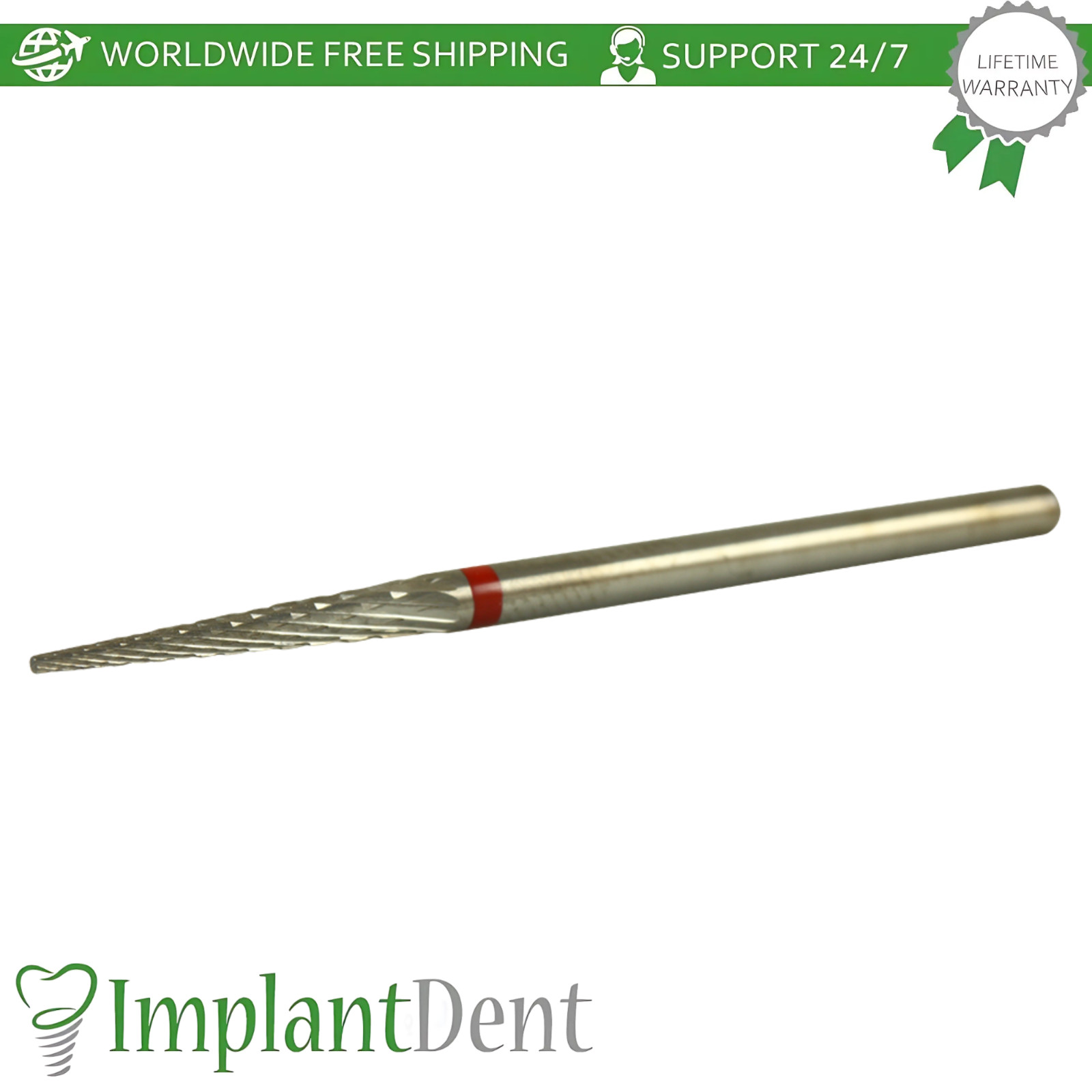 Dental Cross Cut Fine Grit Carbide Ø2.3mm x 17mm Bur 5000206 Dentistry Tool