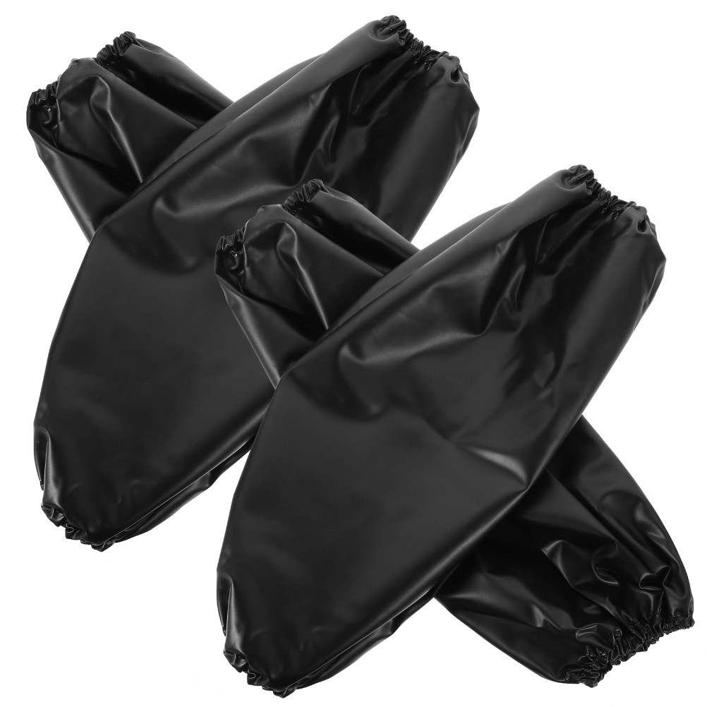 2 Pairs Reusable Waterproof PVC Arm Sleeves for Home Work Cooking and Cleaning