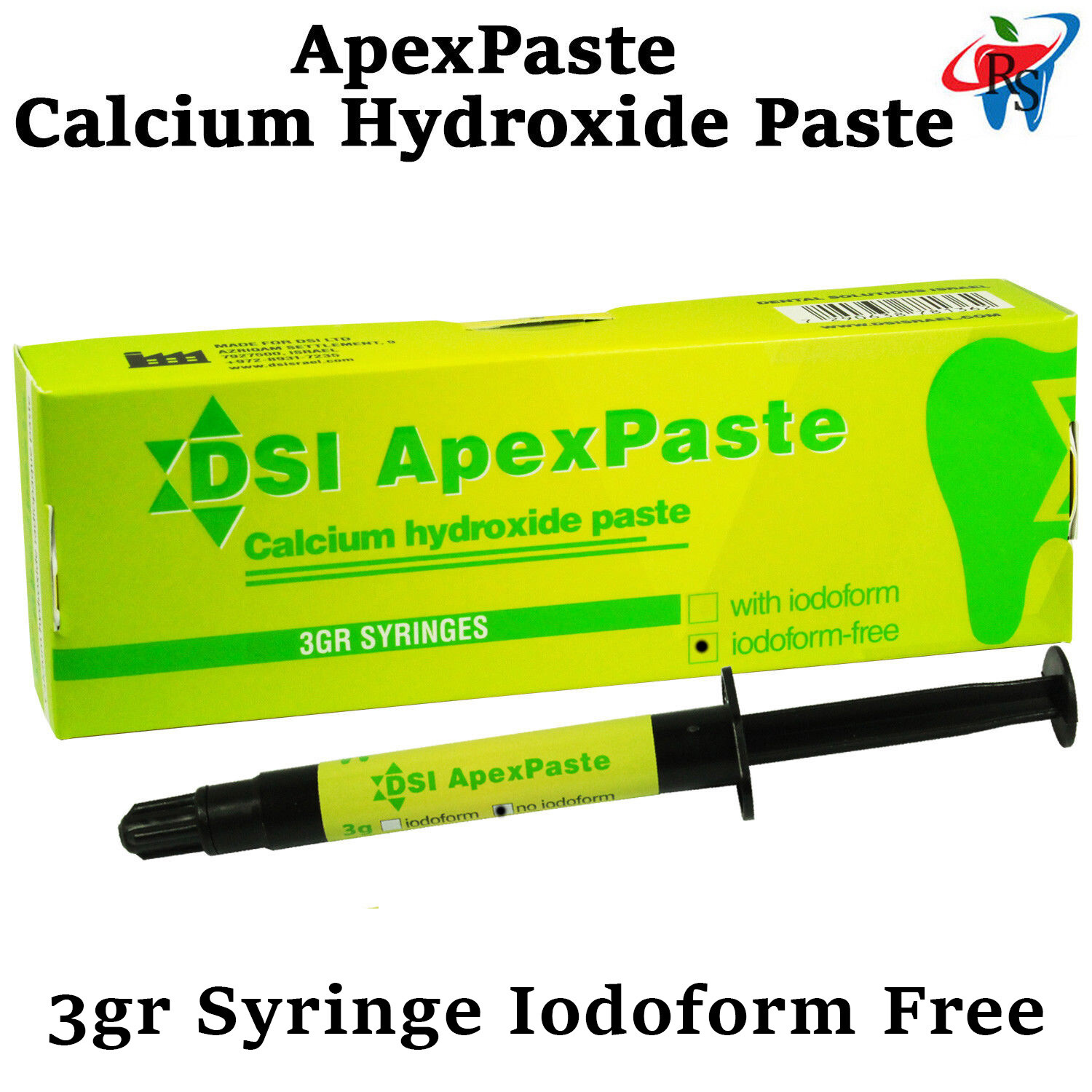 Dental Apex Paste Iodoform Free Endodontic Calcium Hydroxide Root Canal 3gr