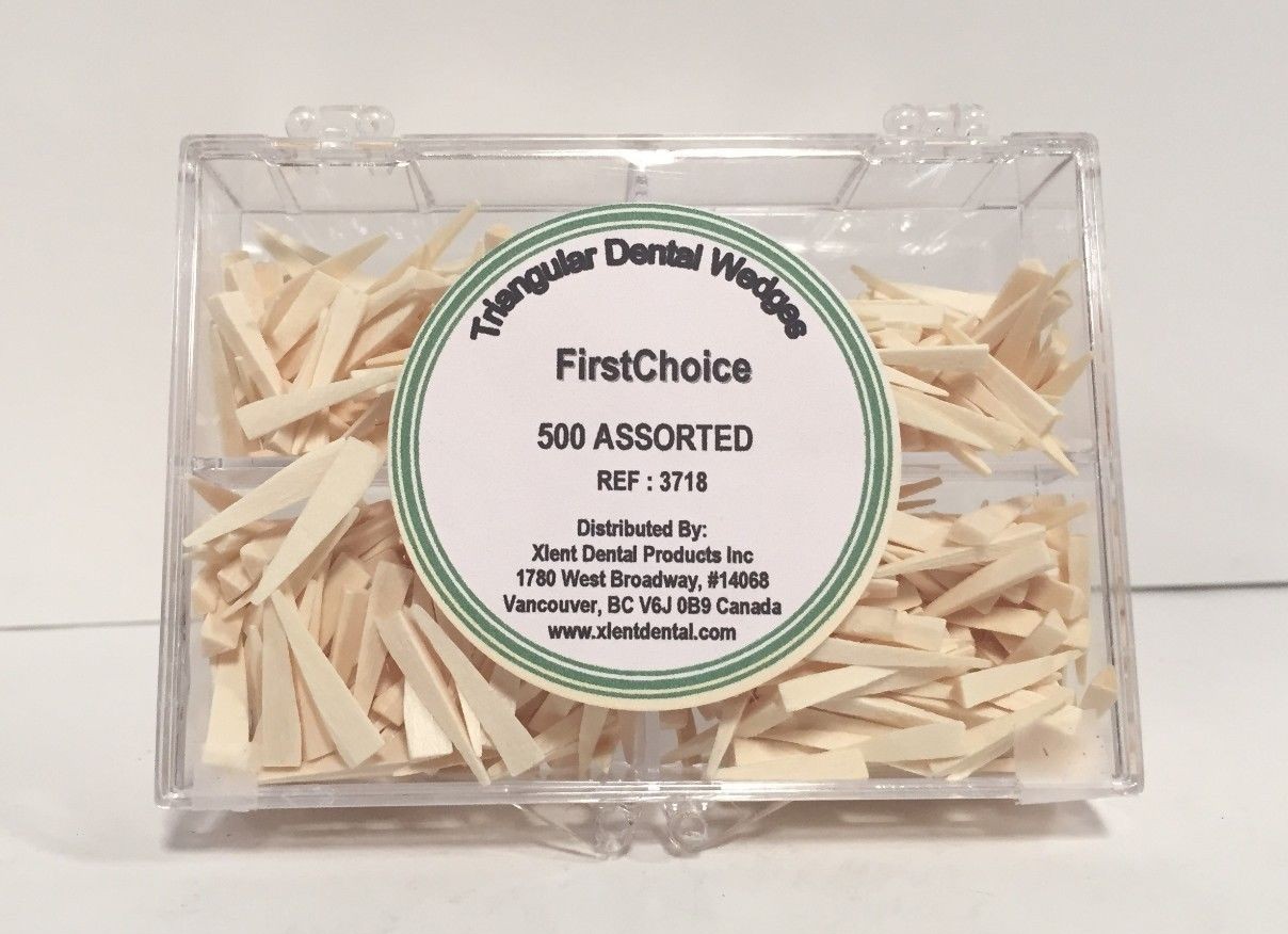 Triangular Wood Dental Wedges Assorted 500 Pack First Choice –