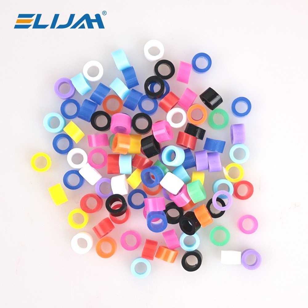 100 Pcs Dental Silicone Code Rings Instrument Autoclavable 135ºC Assorted Color