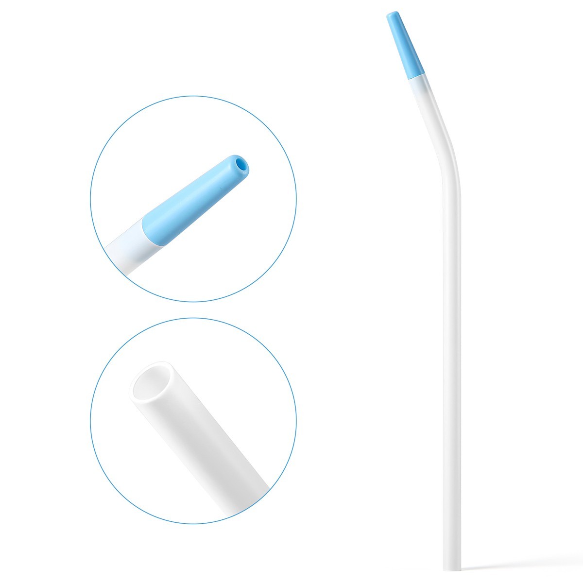 25 Pcs Dental Disposable Saliva Ejector Surgical Suction Tips Suction Tube Long