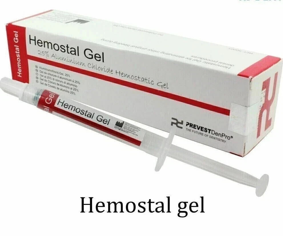 Hemostal Hemostatic gel 25% Aluminium Chloid Prevest Denpro FREE SHIPING