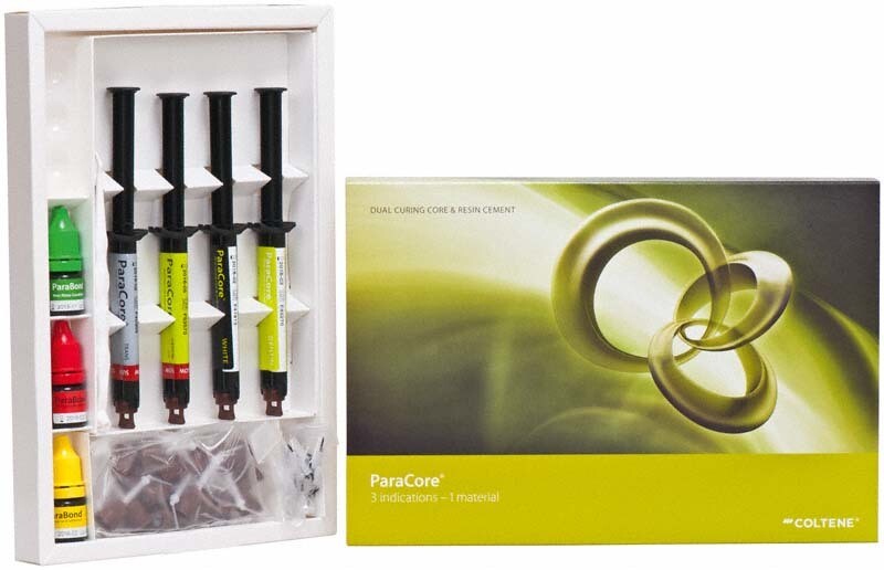 Coltene ParaCore kit Dual Cure Core Buildup Luting Restoration Fast Ship