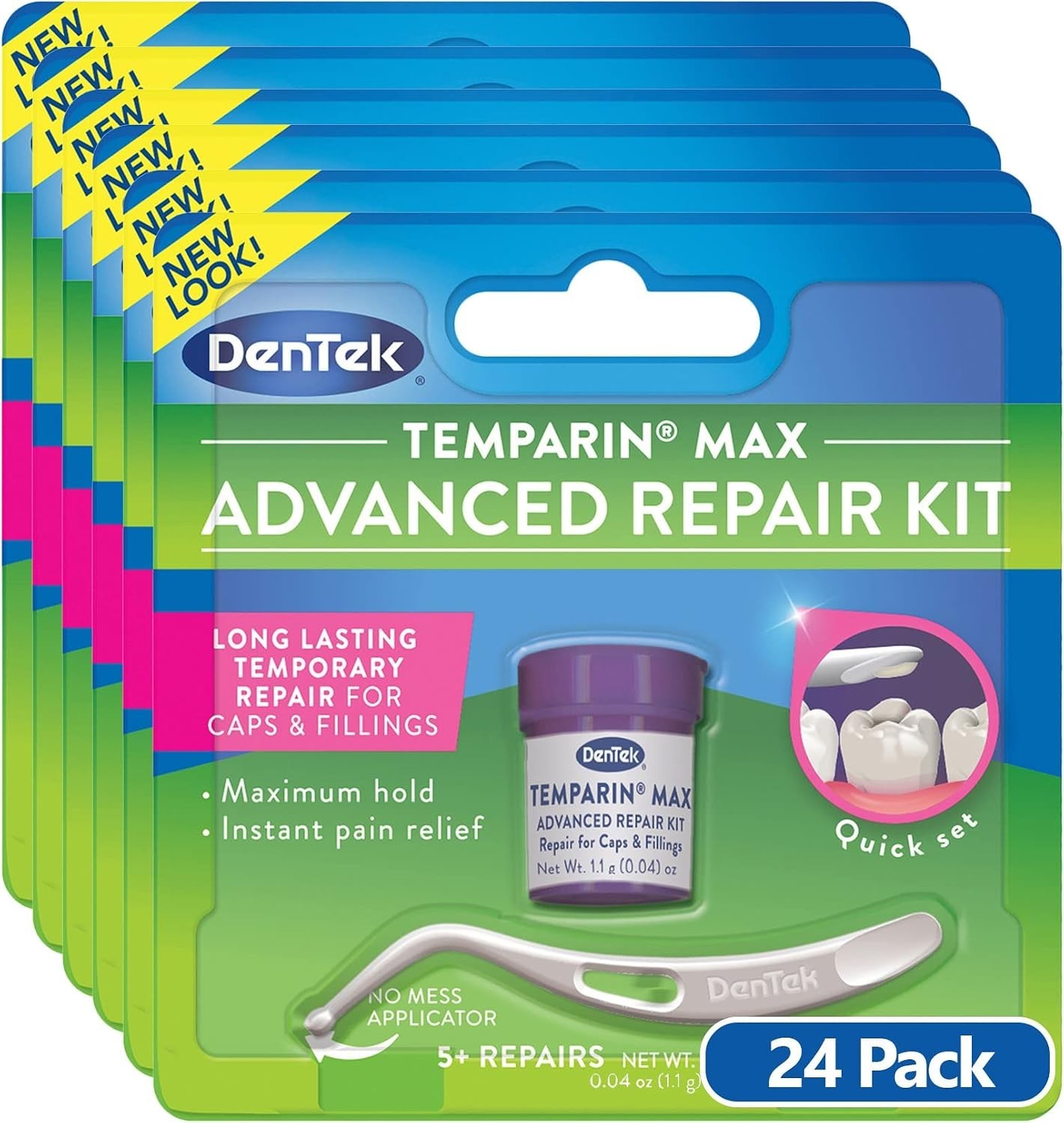 Temparin Max Lost Filling Repair, 24 Pack, 5+ Repairs