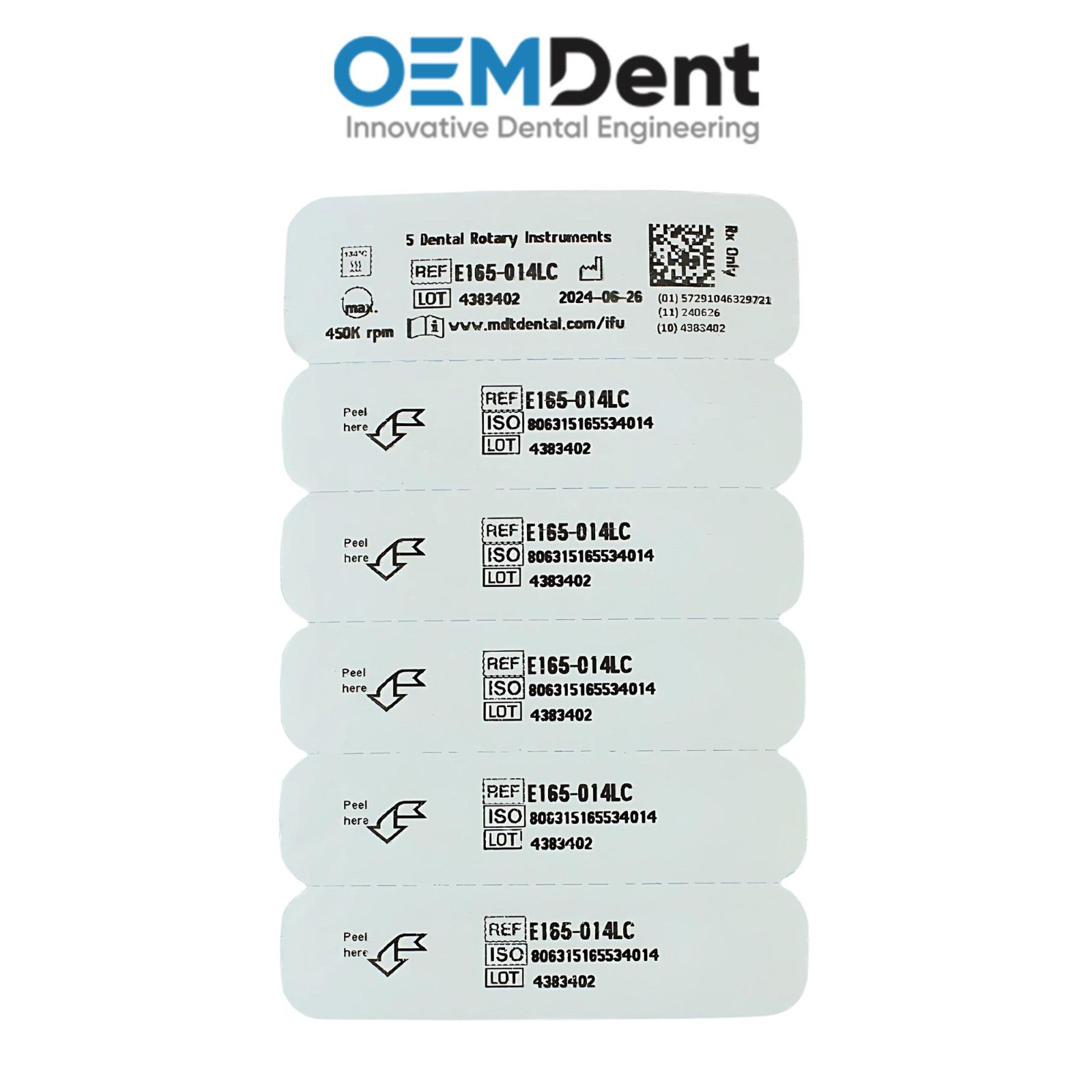 MDT FG End0 Pointed Cone with Rounded Uncoated Tip Diamond Burs E165 Restoration