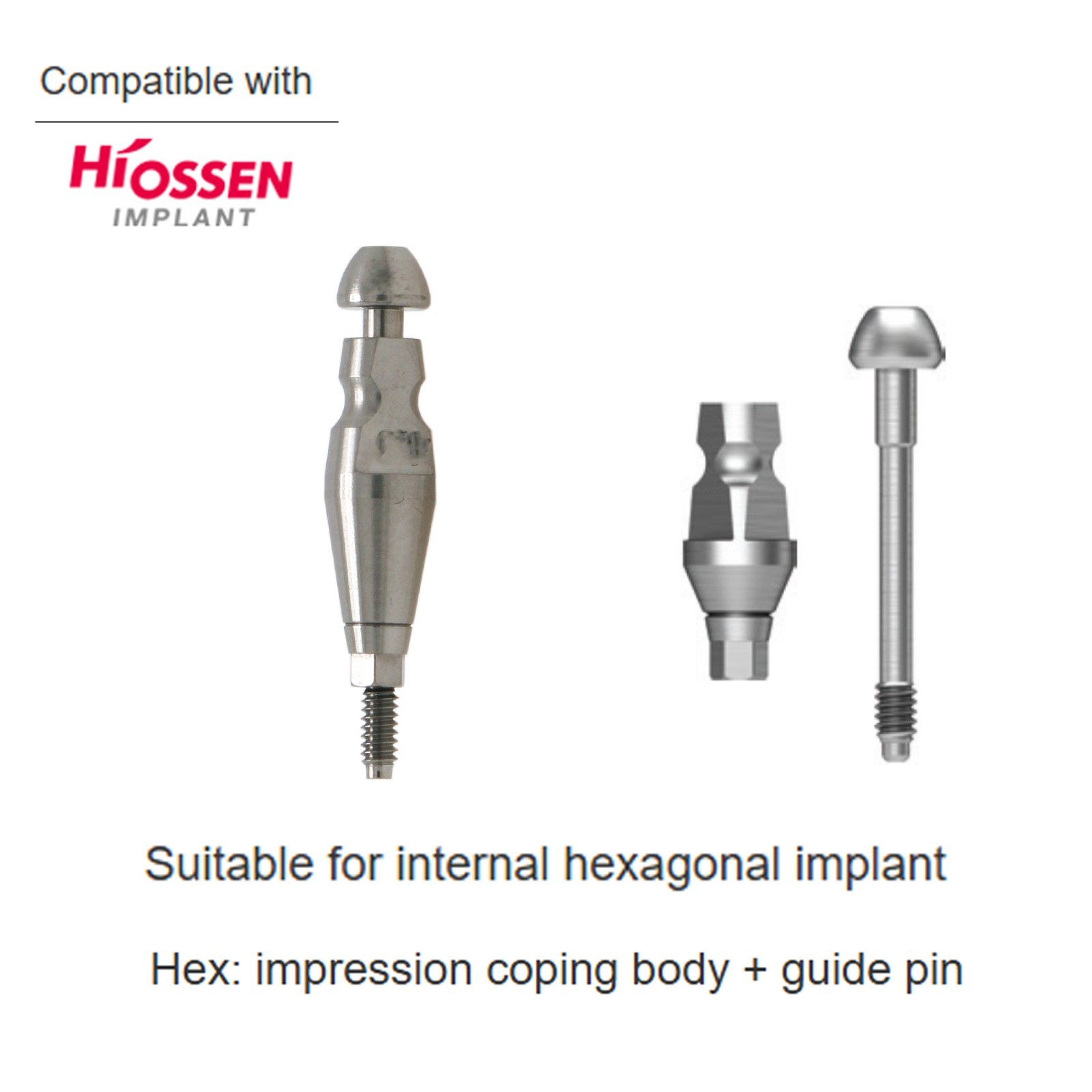 Hiossen ET Open/Close Tray Transfer Impression Coping Fits Mini/Regular implants