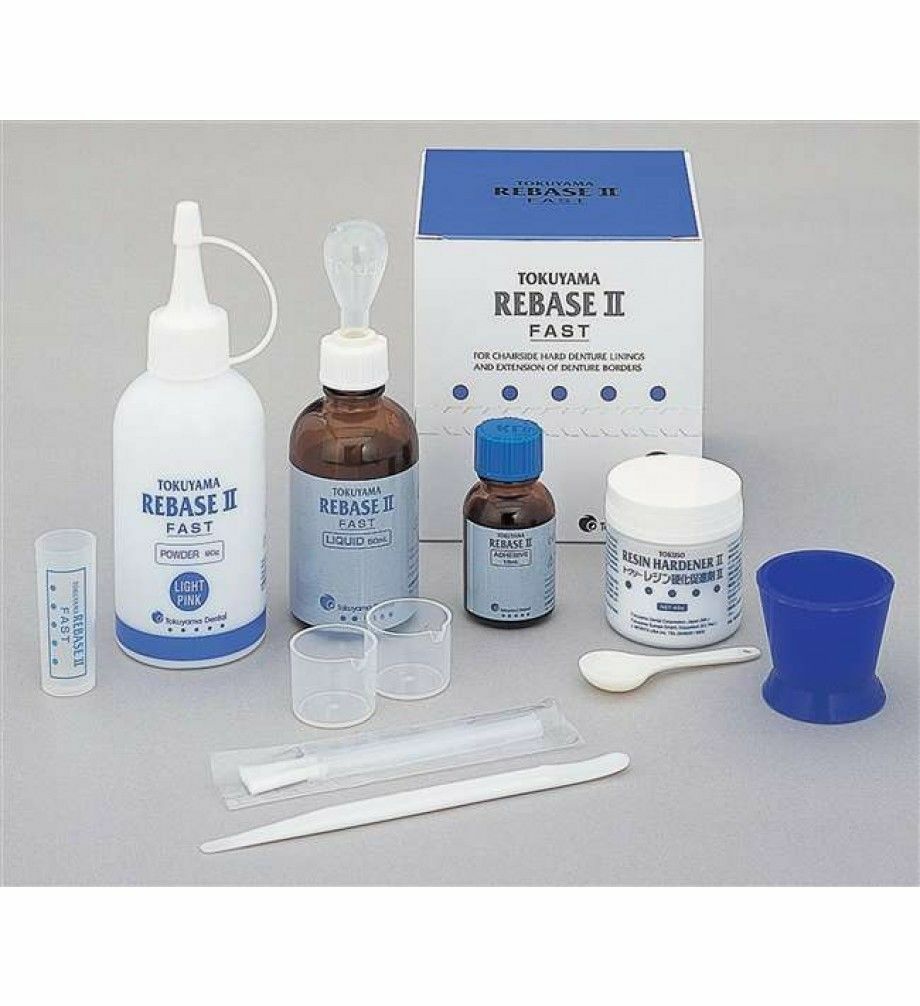 5 X TOKUYAMA REBASE II Fast Dental Chairside Hard DentAL Reline Material