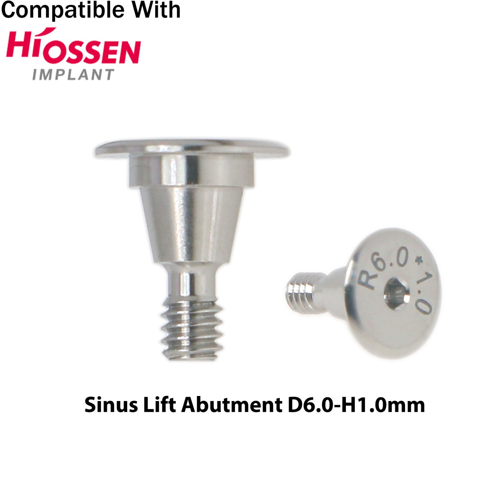Dental Sinus Lift Temporary Abutment Fits Hiossen Osstem Dia Ø6.0/7.0/8.0/9.0mm