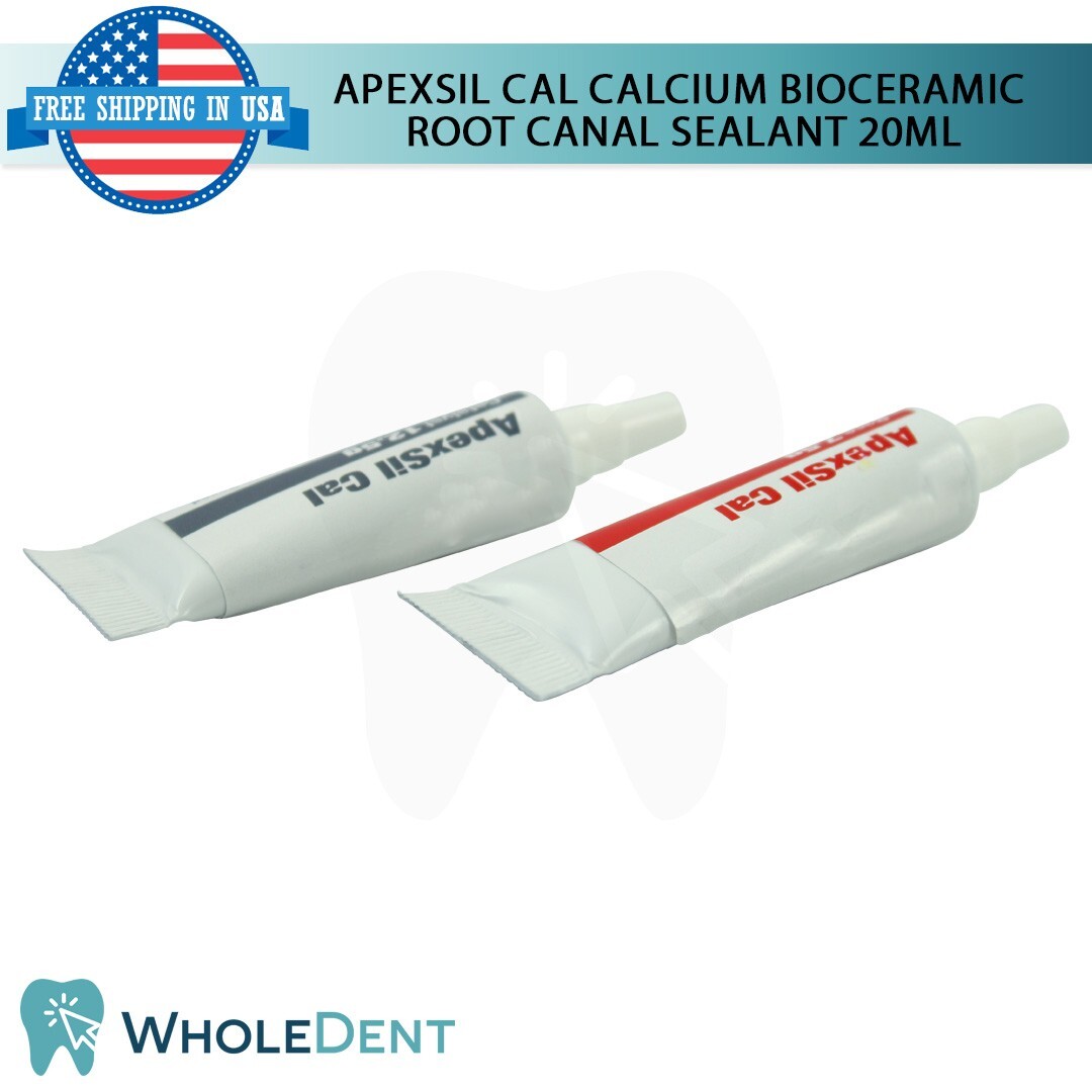 ApexSil Cal Calcium Root Sealant Canal Cement Antiseptic Tubes 20ml Sealer