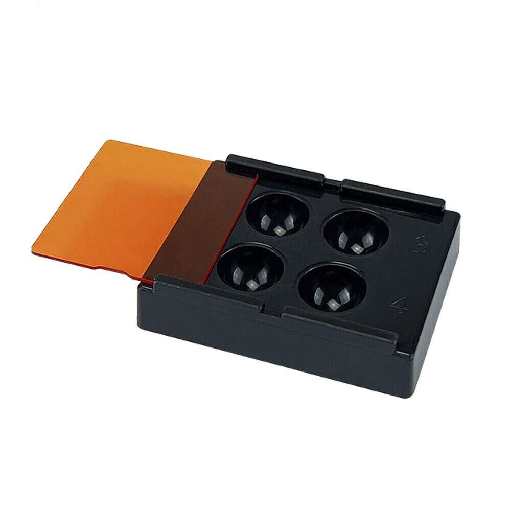 1Pc Dental Mixing 4 Wells with Light Shield Cover 4 Holes Palette Bonding Tray