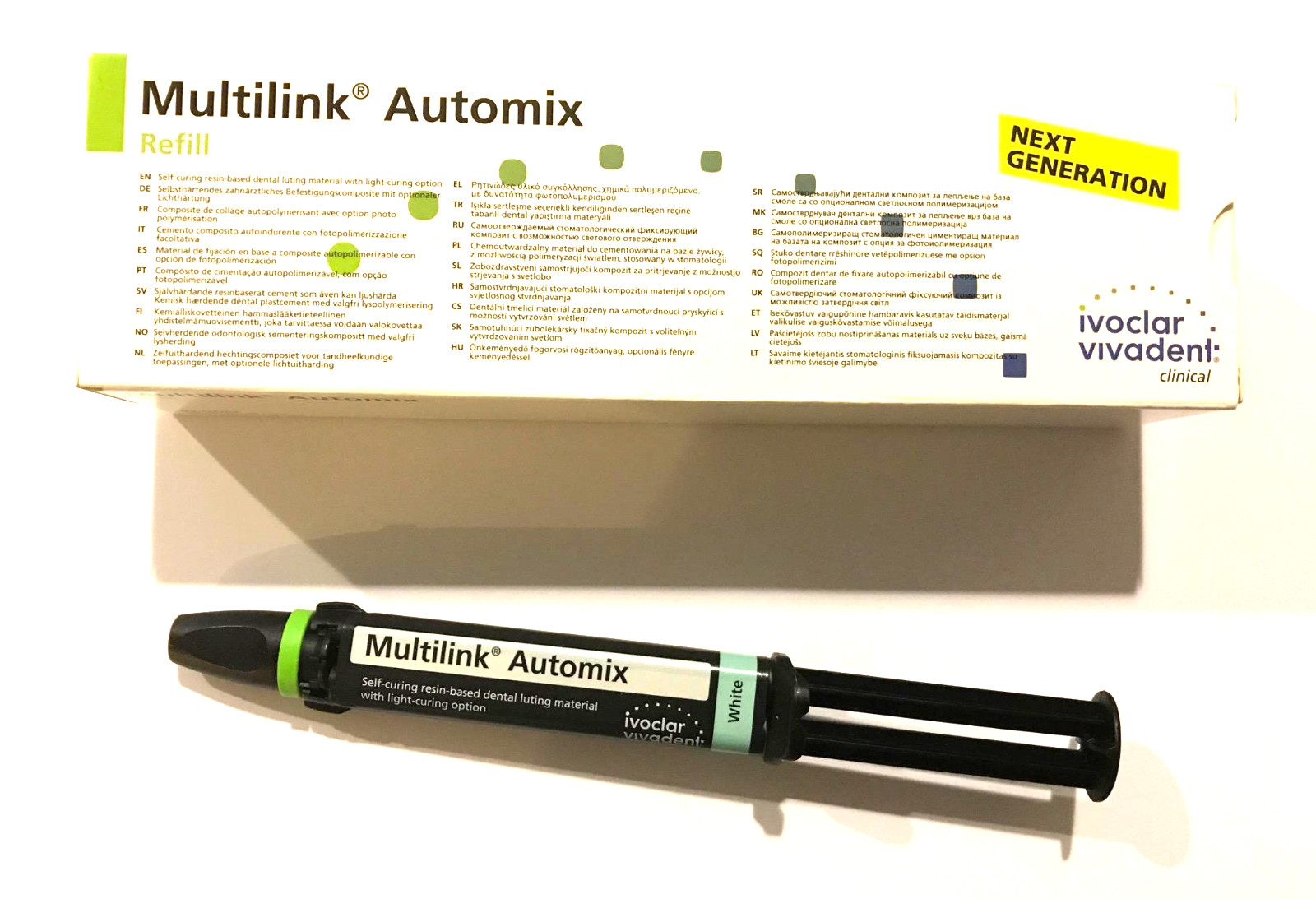 IVOCLAR VIVADENT MULTILINK AUTOMIX EASY REFILL WHITE 9g 645952