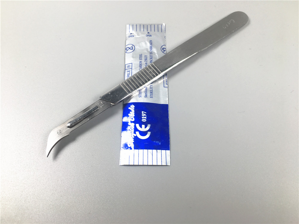 Medical Surgical Scapel Handle Stainless 3# *3 PCS … Blades 12# 50PCS Dental