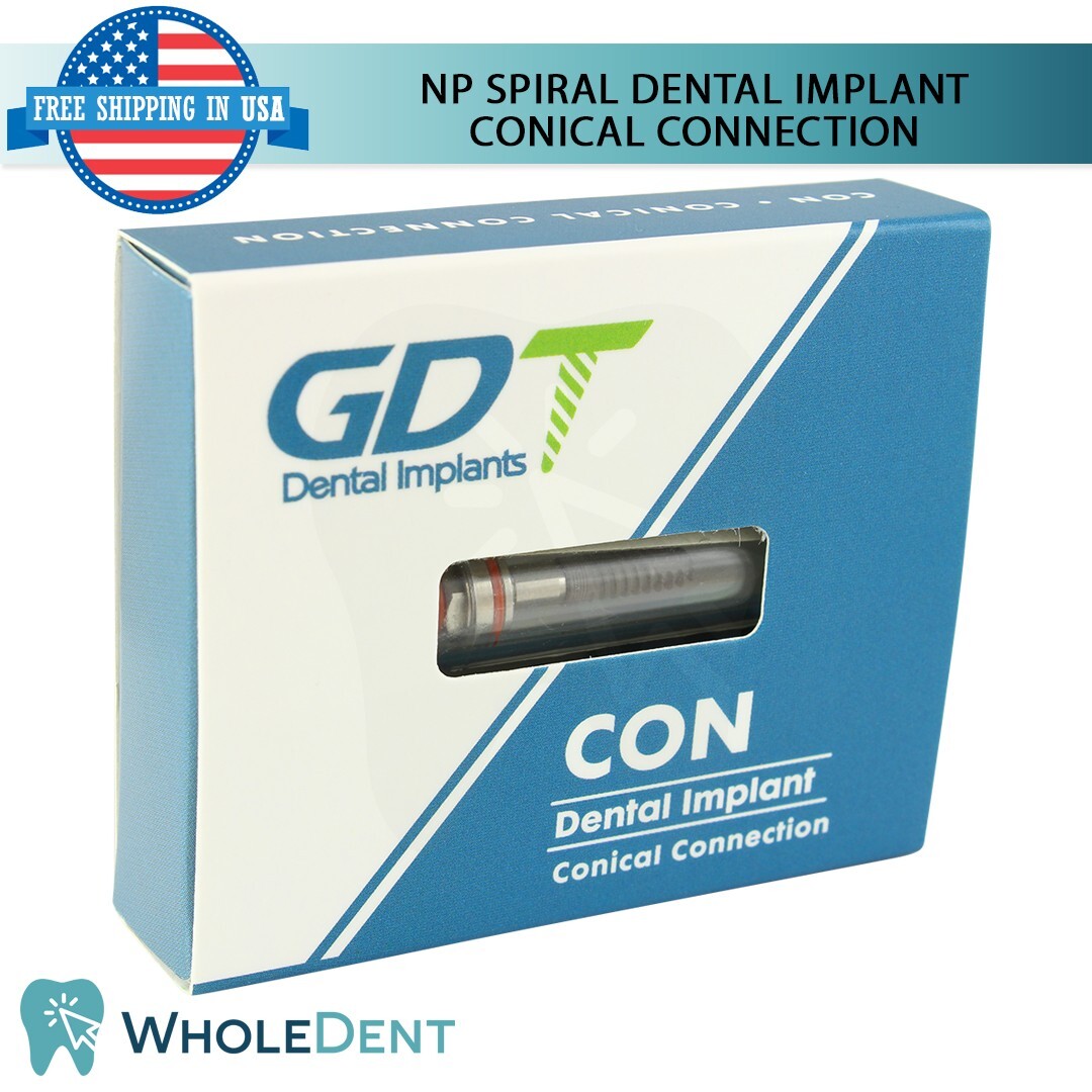 X5 Narrow Platform Spiral Conical Connection Hex 2.25mm Dental Titanium Sterile