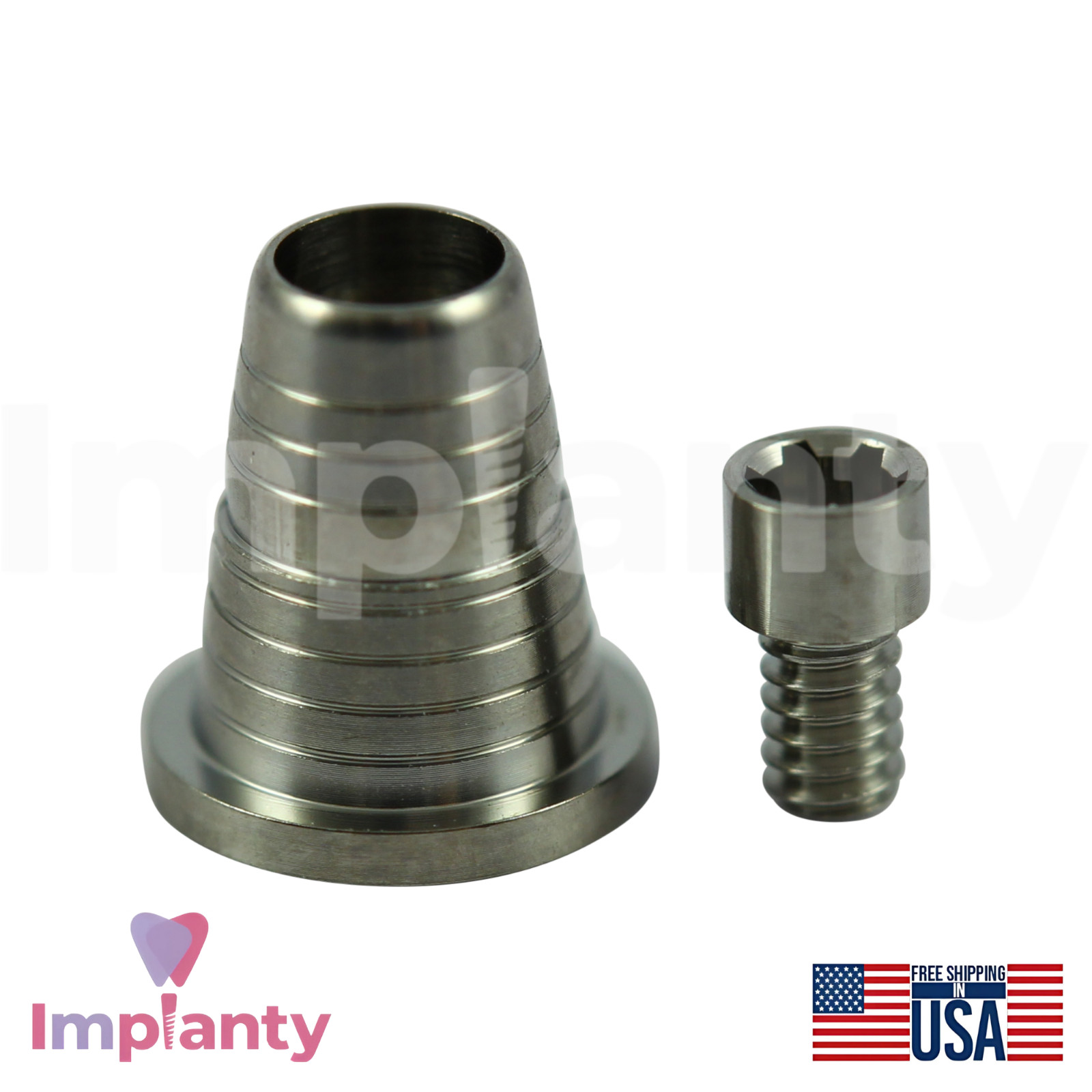 10x AB Dental Compatible Ø4.9mm Titanium Conical Sleeve For Multi Unit P64