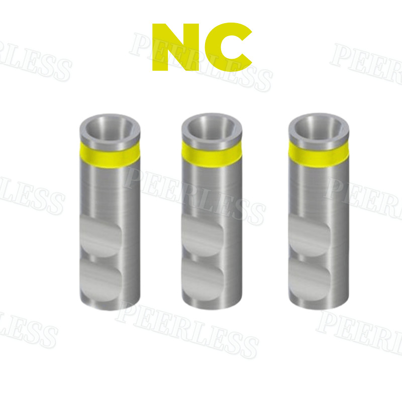 Dental Analog Replica Platform Bone Tissue Level Fits Straumann ITI NC Yellow