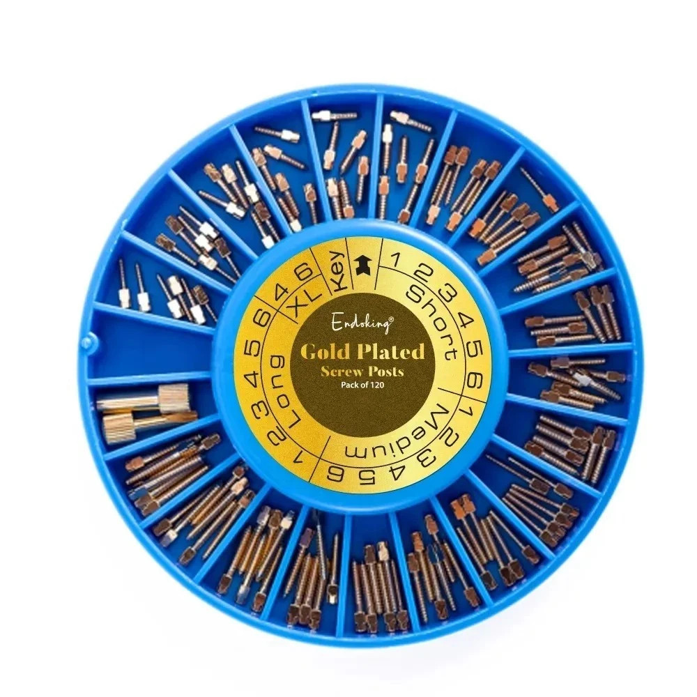 EndoKing Dental Conical Screw Posts (Pack of 120) | New