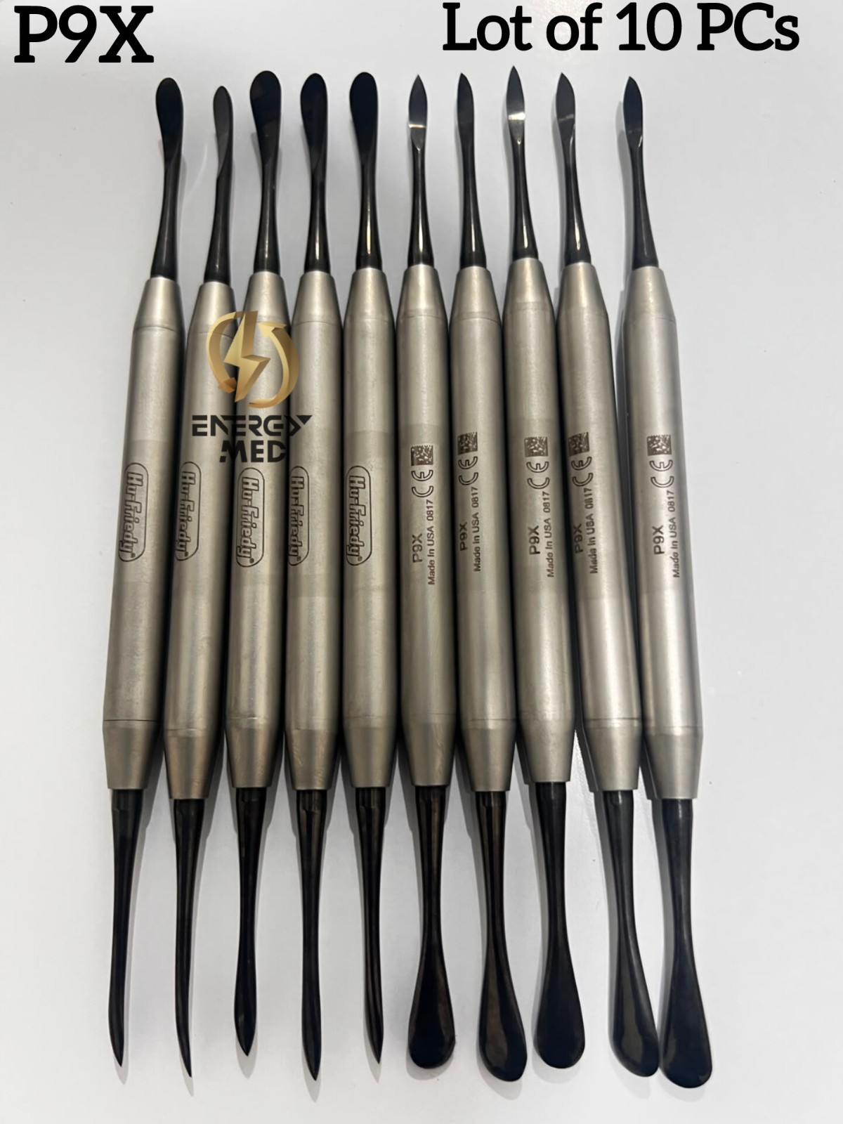 10X HU FRIEDY Molt Elevator Periosteal No 9 Black Line P9X