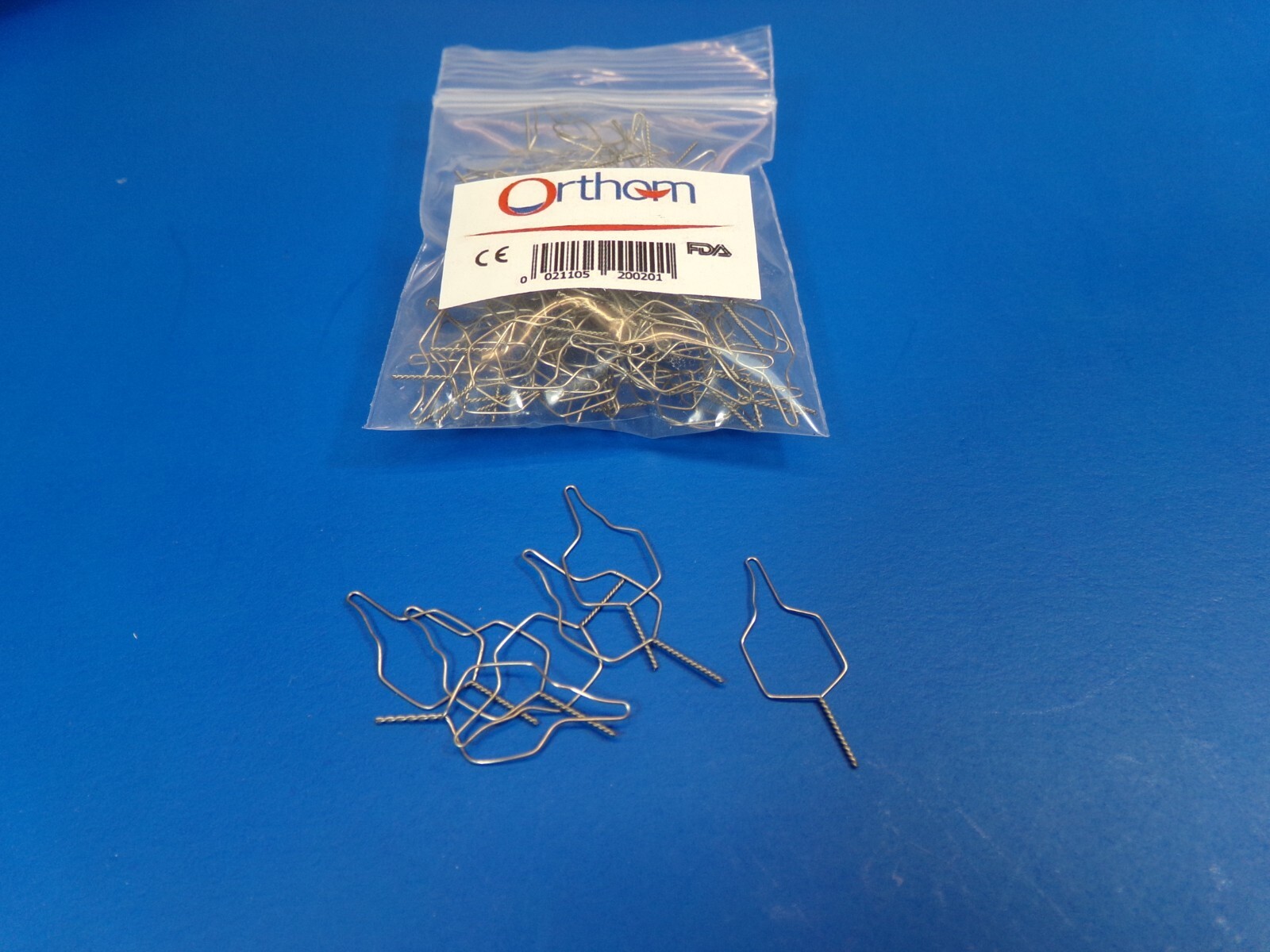 Dental Orthodontic Kobayashi Short Ties 0.014″ Stainless Steel Pack /100 ORTHOM