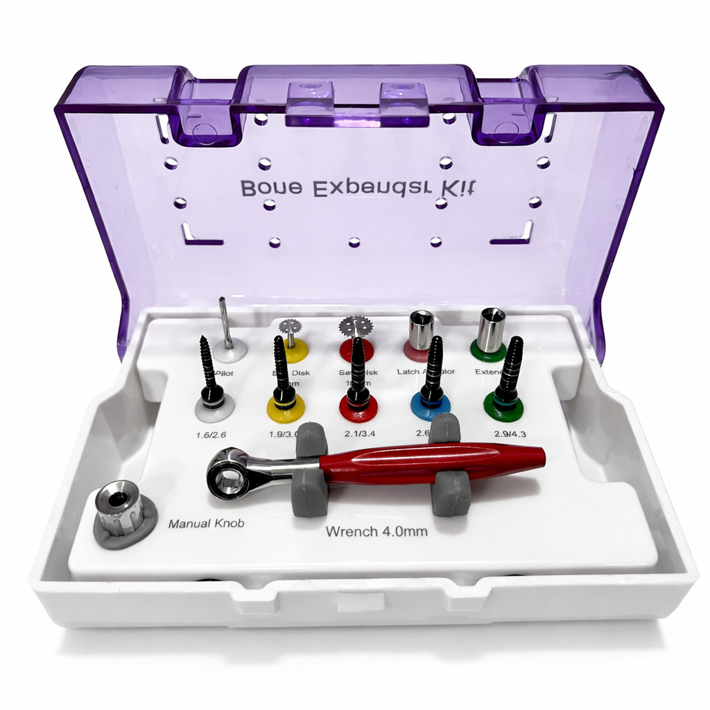 Dental Implant Bone Expander Kit Safe Ridge Widening Solution Black Titanium CE