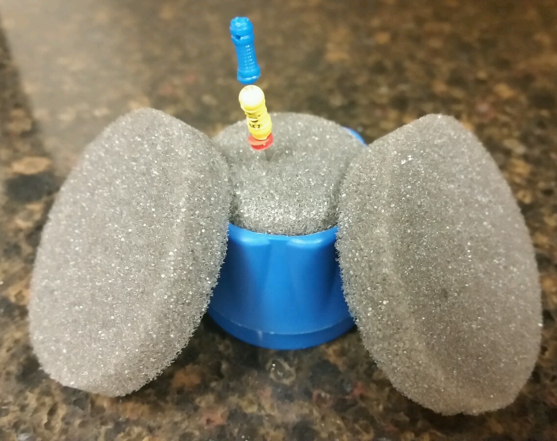 480 Gray Endodontic Foam Round sponges Endo Inserts