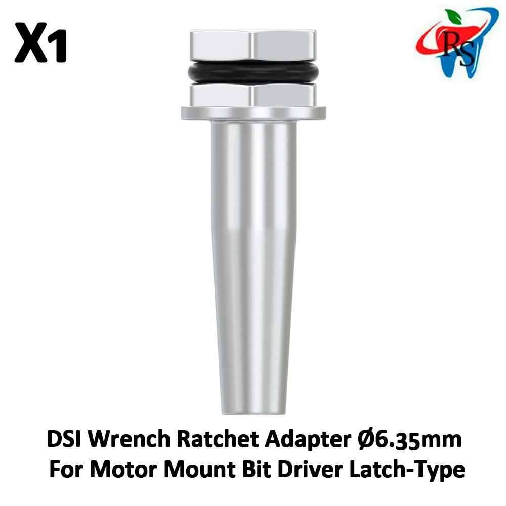 DSI Wrench Ratchet Adapter Ø6.35mm For Motor Mount Bit Driver Latch-Type