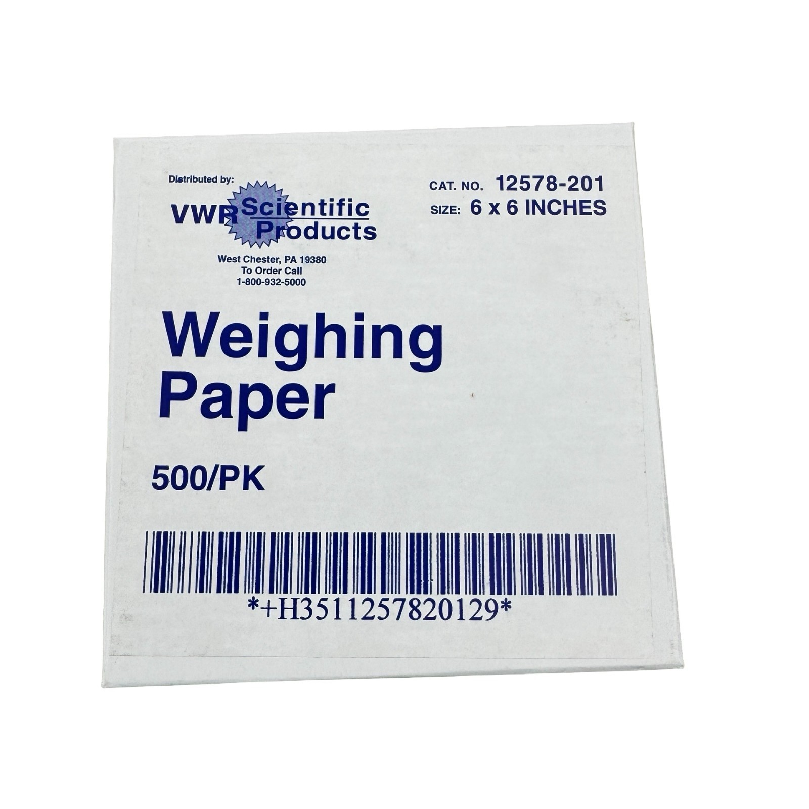 VWR 12578-201 6×6 Inches Weighing Paper 500PK