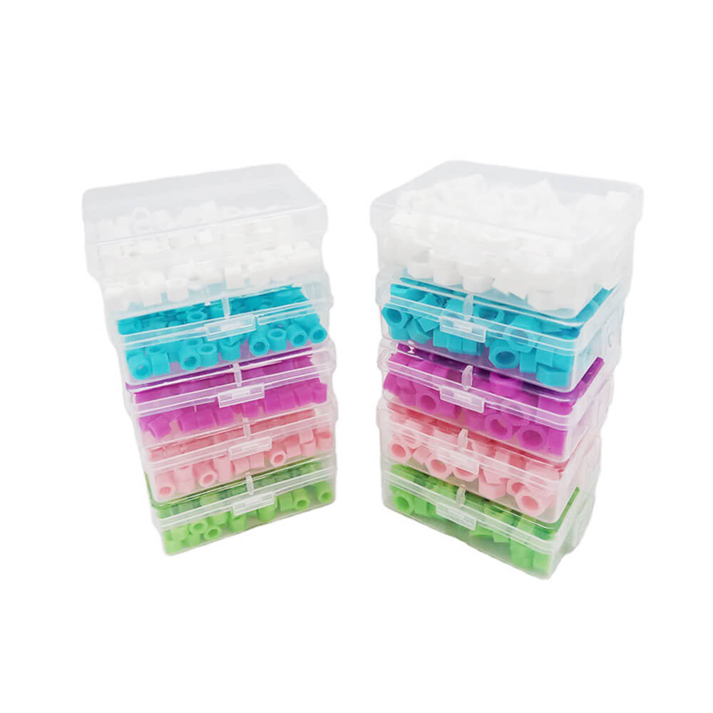 1 Box 100pcs Dental Instrument Code Ring Plain Color Big Size Purple